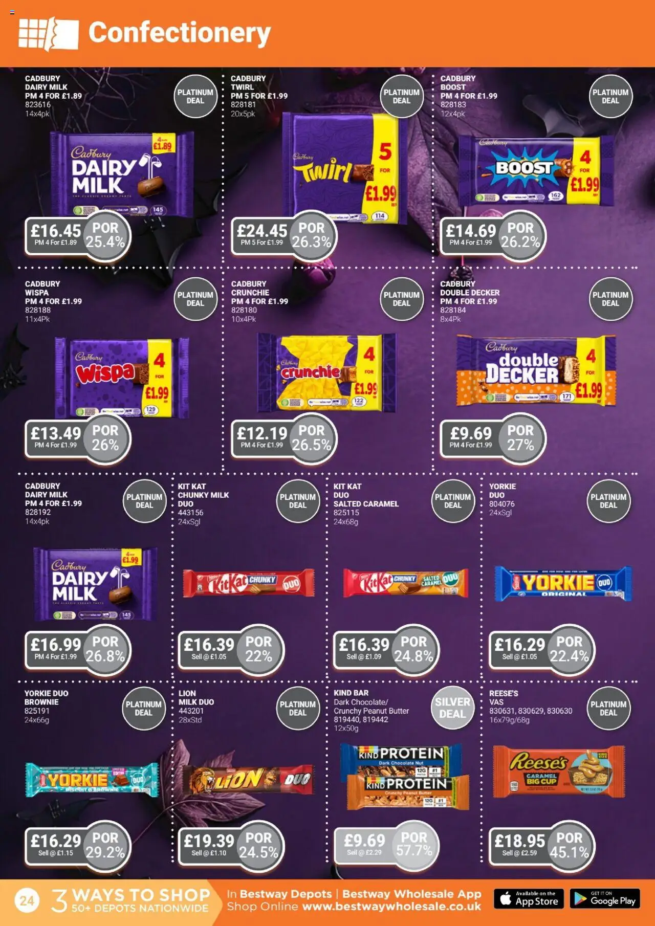 {H1} | Page: 24 | Products: Butter, Chocolate, Agrafeuse, Peanut butter