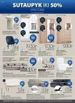 JYSK leidinys galioja nuo 28.04.2026 | Puslapis: 20 | Prekių: Spinta, Komoda, Sofa, Kėdė