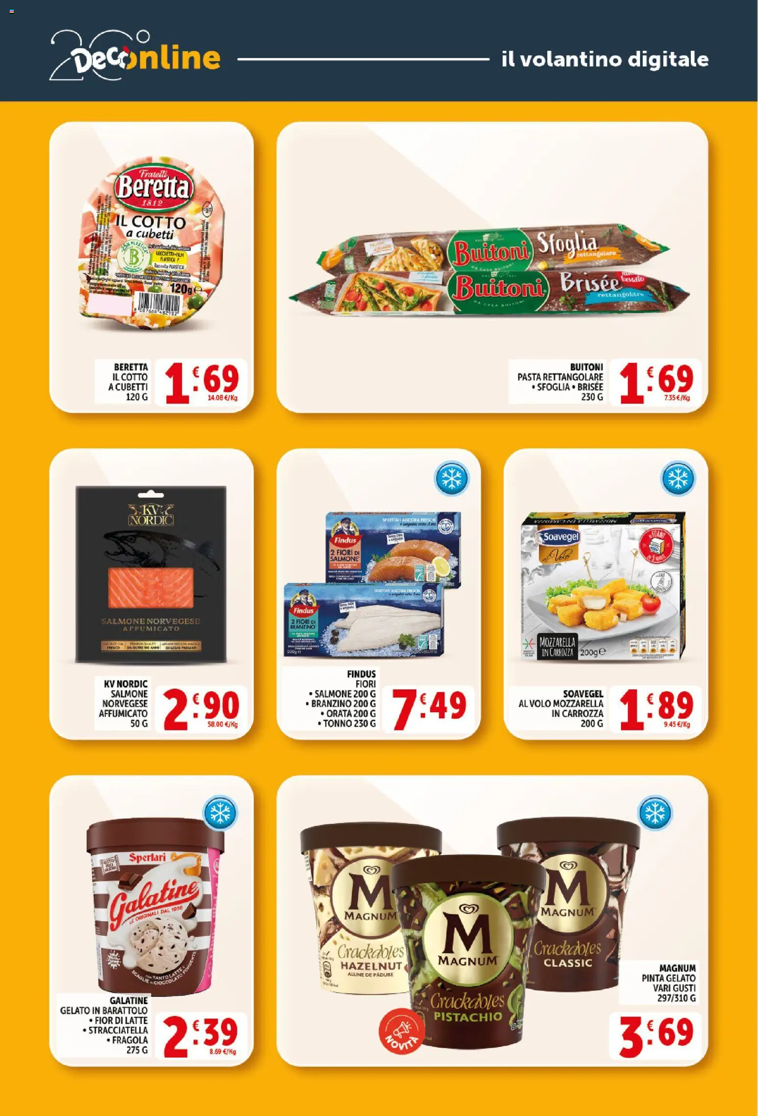 Volantino Decò del 21.04.2026 | Pagina: 23 | Prodotti: Salmone, Branzino, Pasta, Astice