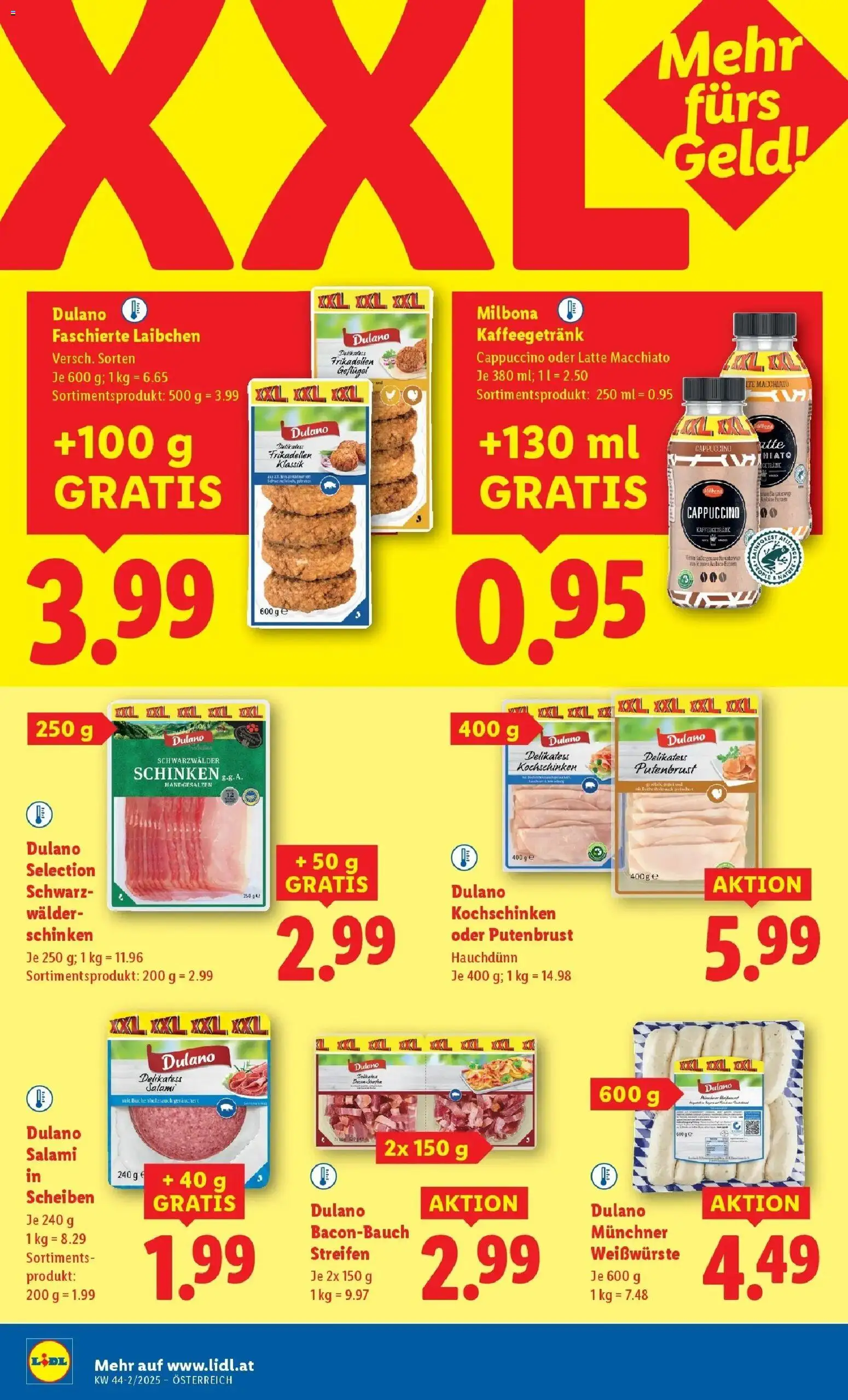 Lidl Flugblatt - Jenbach, Eferding, Dornbirn gültig ab 30.10.2025 | Seite: 10 | Produkte: Salami, Schinken