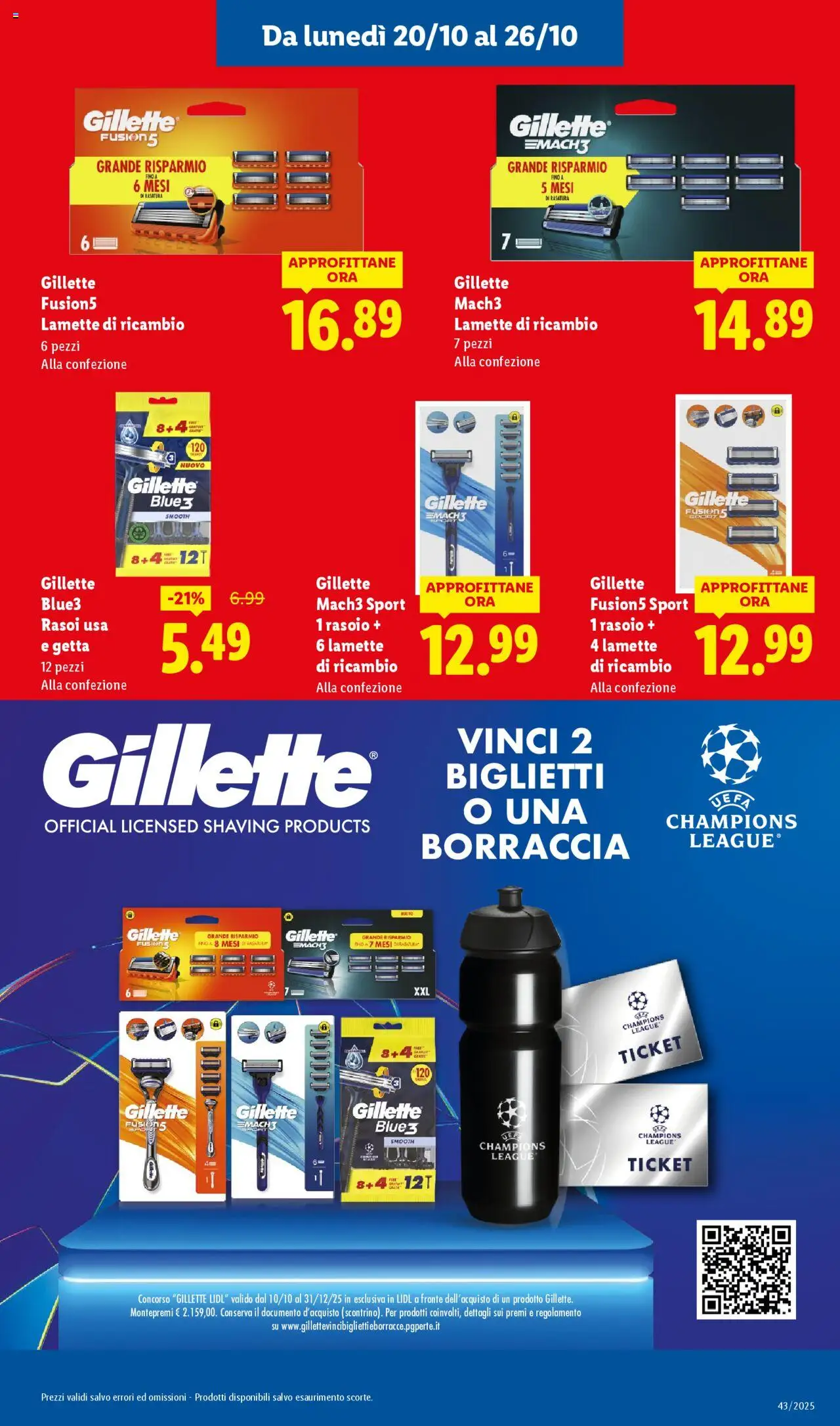 Volantino Lidl del 20.10.2025 | Pagina: 15 | Prodotti: Rasoio, Borraccia