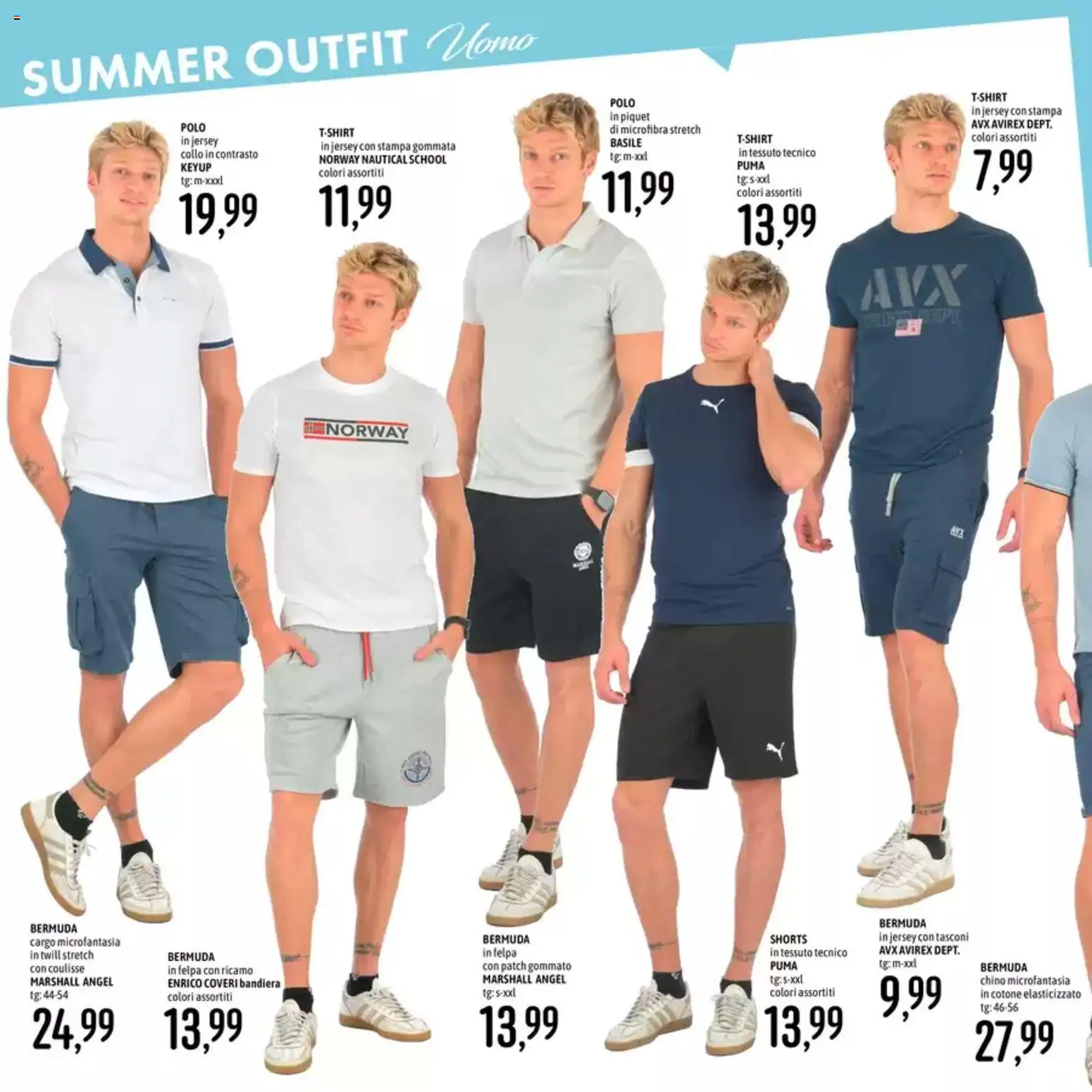 Volantino Emisfero del 20.04.2026 | Pagina: 20 | Prodotti: Felpa, Bermuda, Polo, Stampa