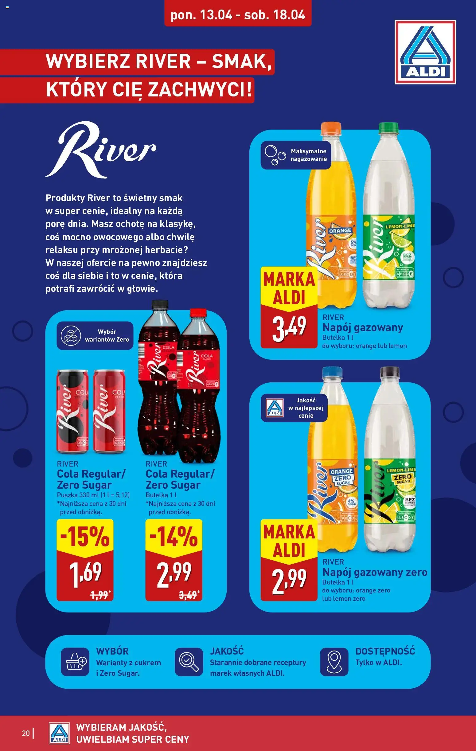 Aldi Polsko leták od 13.04.2026 | Strana: 20 | Produkty: Cola