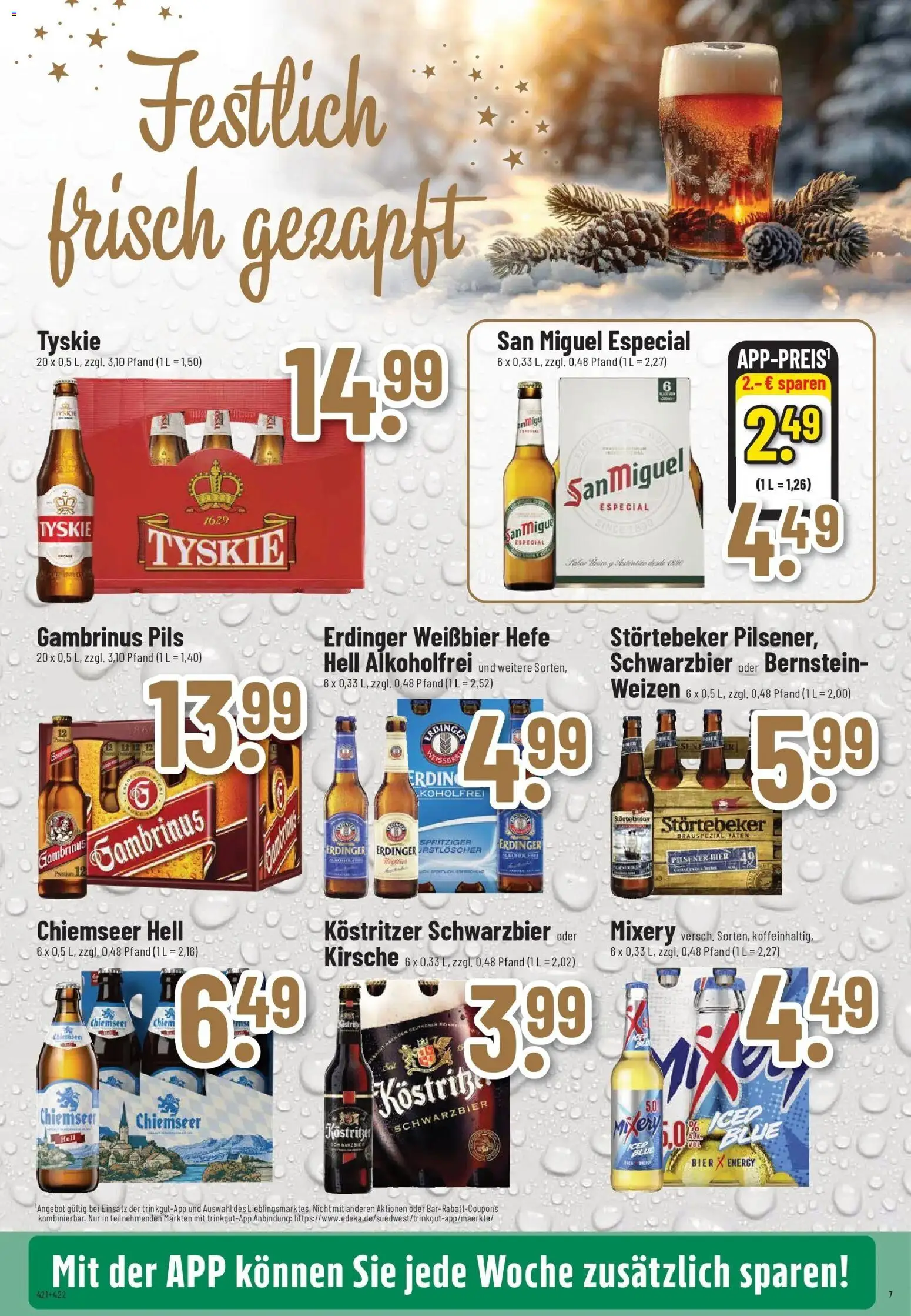Trinkgut - trinkgut: Wochenangebote – gültig ab 07.12.2025 | Seite: 7 | Produkte: Tyskie, Erdinger, Energy, Bier