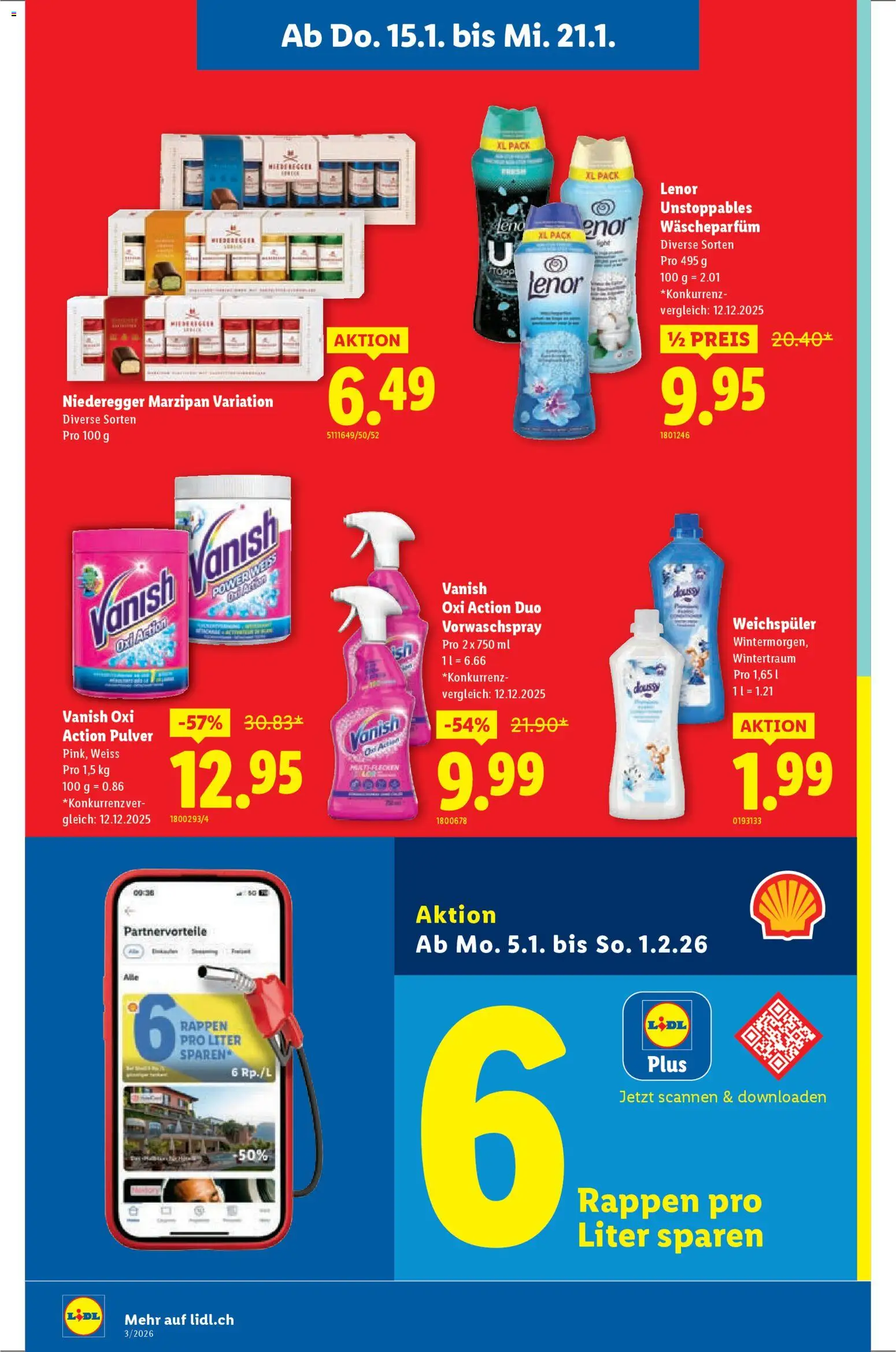 Lidl Aktionen – gültig ab 15.01.2026 | Seite: 12 | Produkte: Pulver, Weichspüler