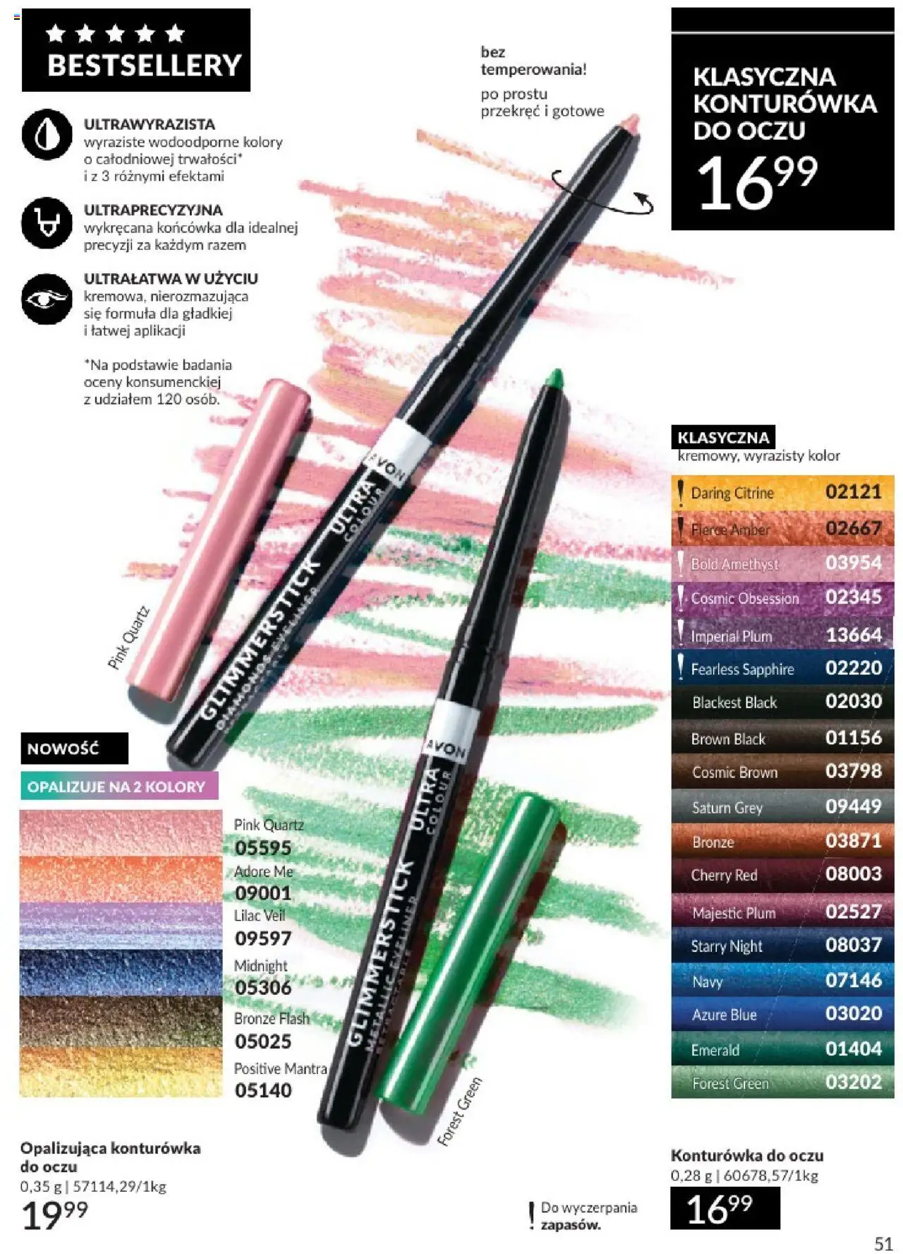 Avon Katalog 07 2025 od 01.07.2025 | Strona: 51 | Produkty: Eyeliner, Konturówka