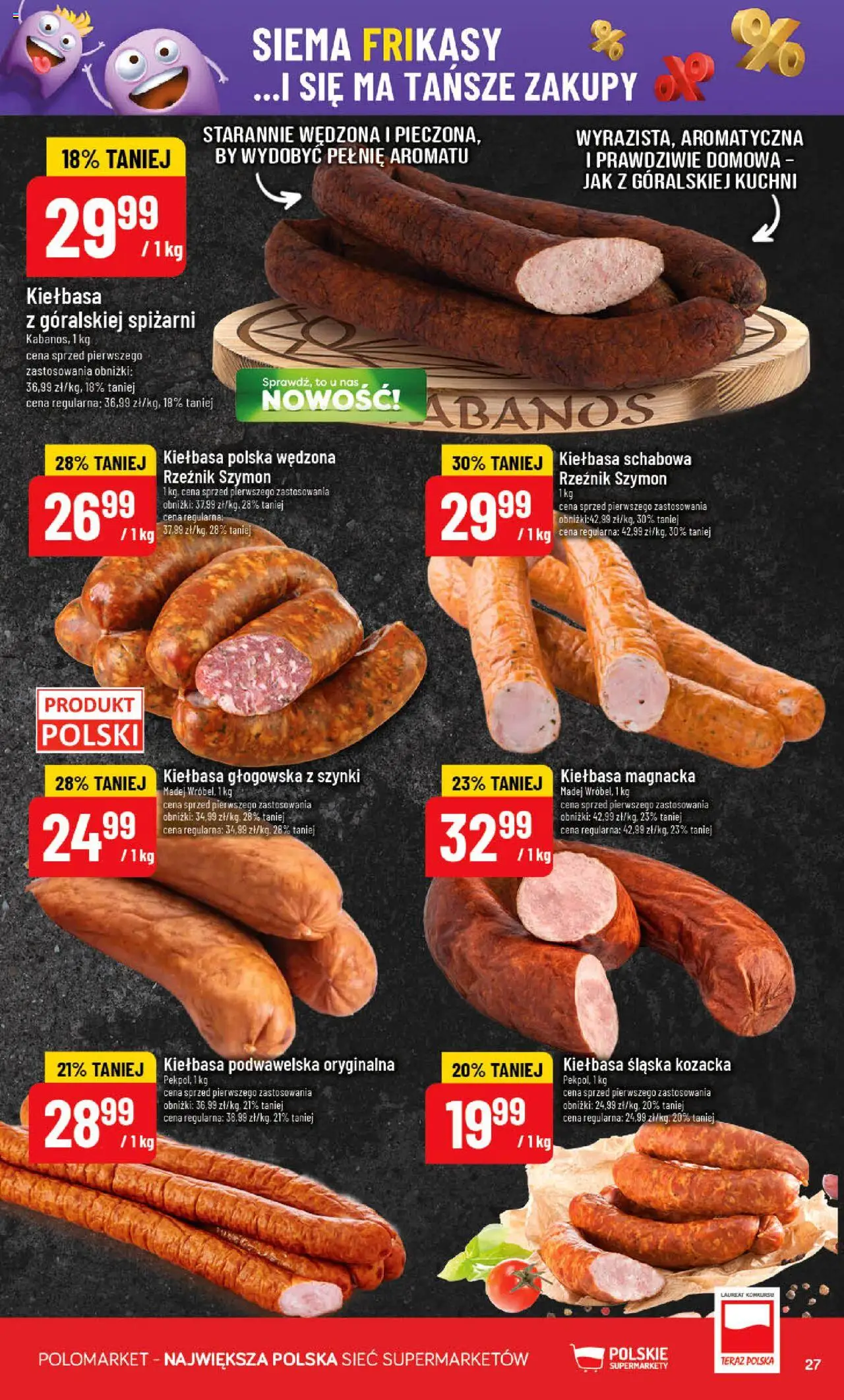 POLOmarket Gazetka od 15.10.2025 | Strona: 27 | Produkty: Kiełbasa, Kiełbasa śląska, Kiełbasa podwawelska