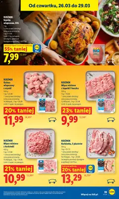 Pogląd oferty "RZEŹNIK Mięso mielone z łopatki i boczku, 500 g" - ważna od 26.03.2026 | Strona: 39