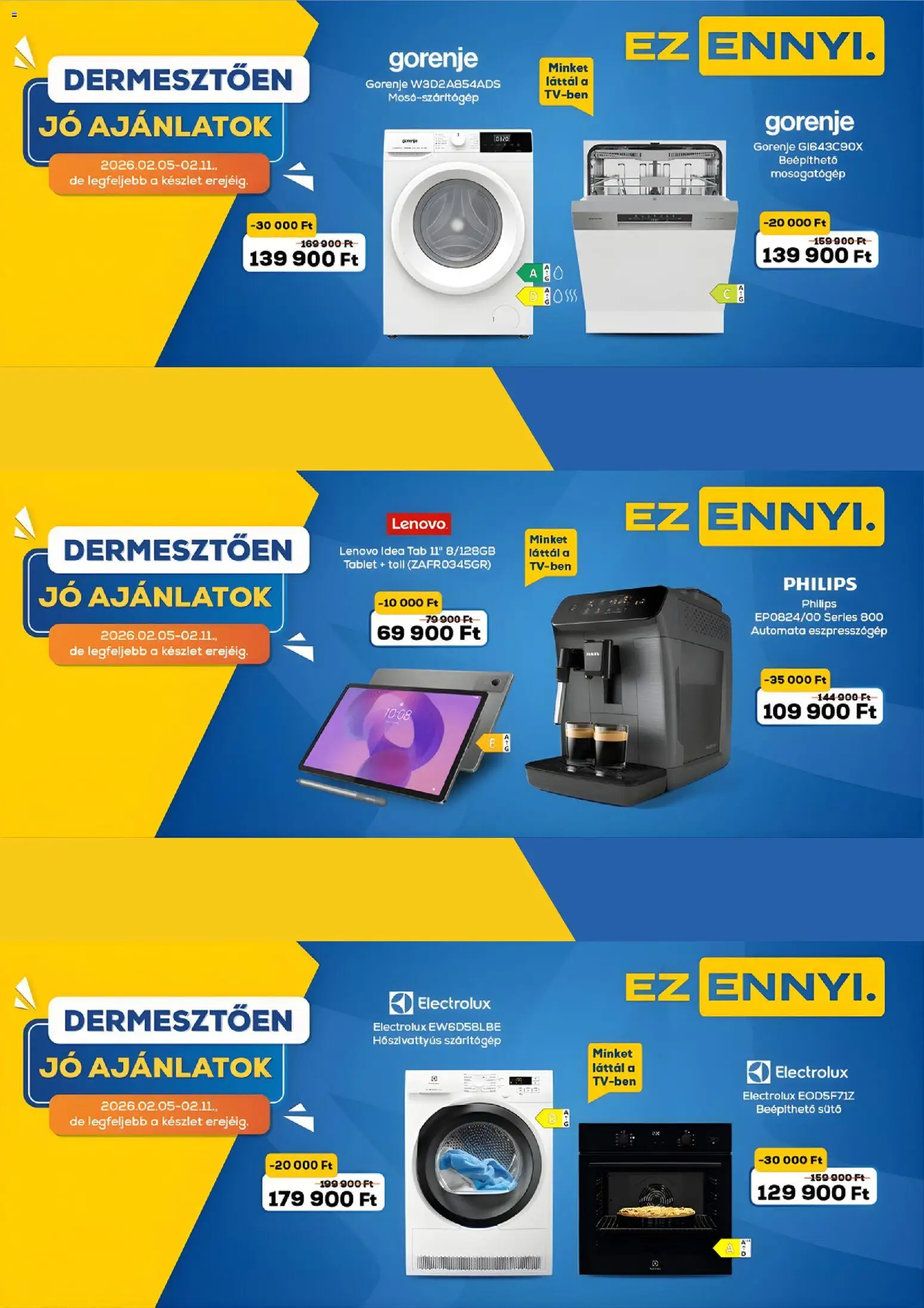 Euronics akciós ujság - amely érvényes a következő dátumtól: 05.02.2026 | Oldal: 1