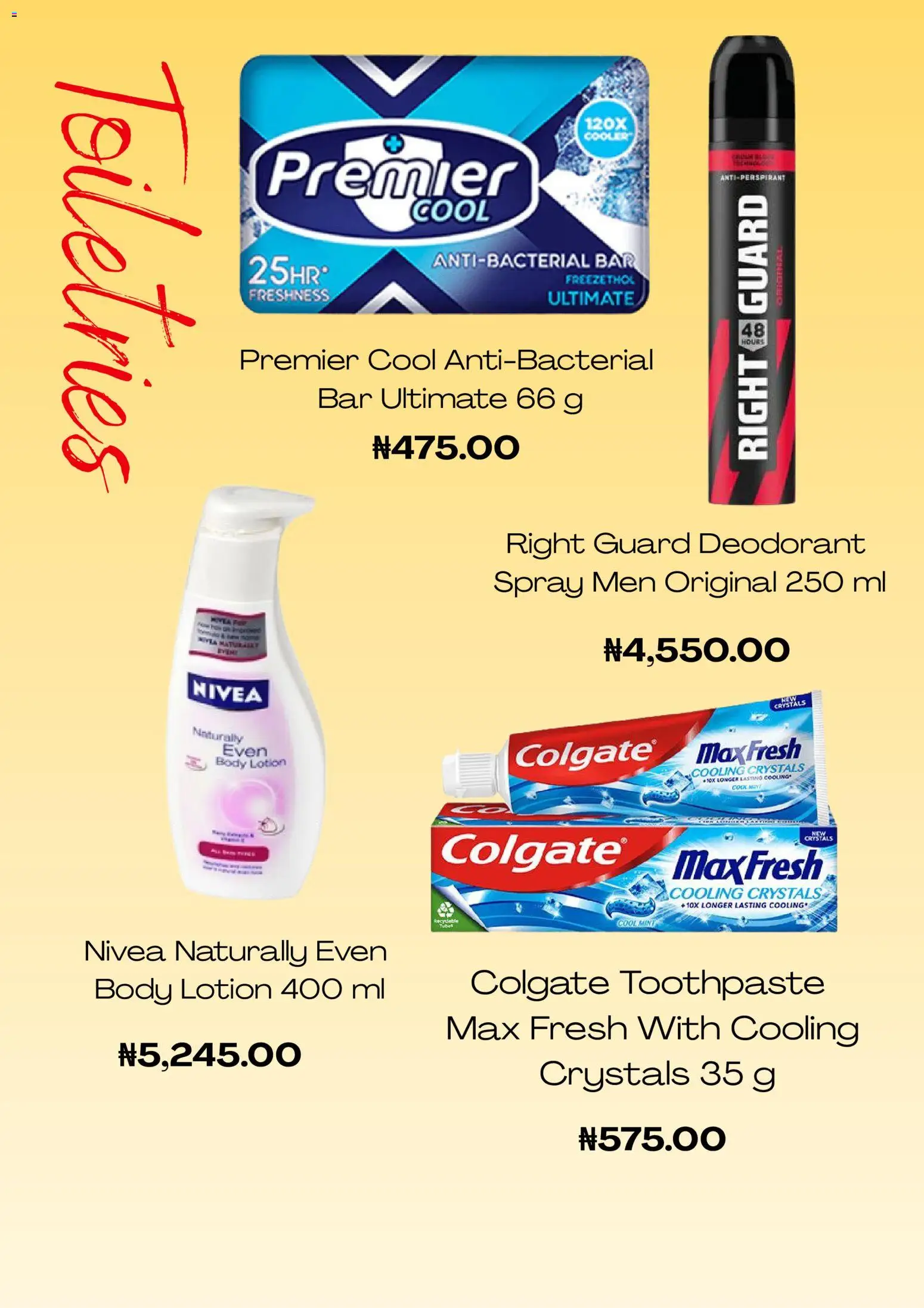 Supermart Catalogue valid from 03.01.2026 | Page: 5 | Products: Toothpaste, Deodorant