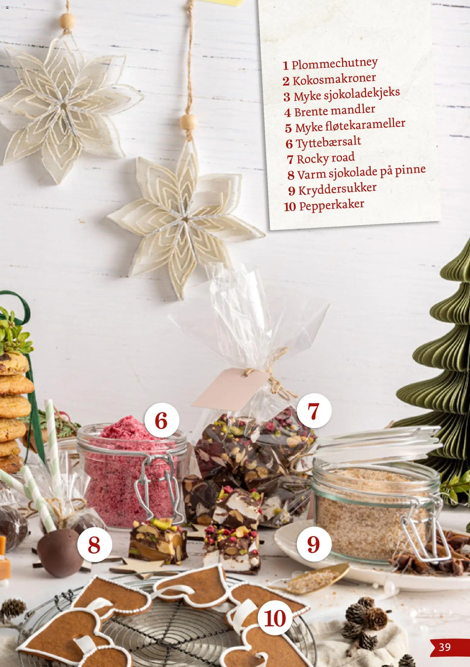 {H1} | Side: 39 | Produkter: Картрідер, Sjokolade, Крекеры, Суміш дитяча