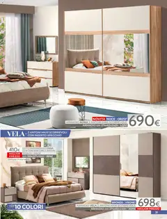 Anteprima del volantino Mondo Convenienza volantino valido a partire dal 01.04.2026 | Pagina: 33 | Prodotti: Letto matrimoniale, Contenitore, Letto, Specchio