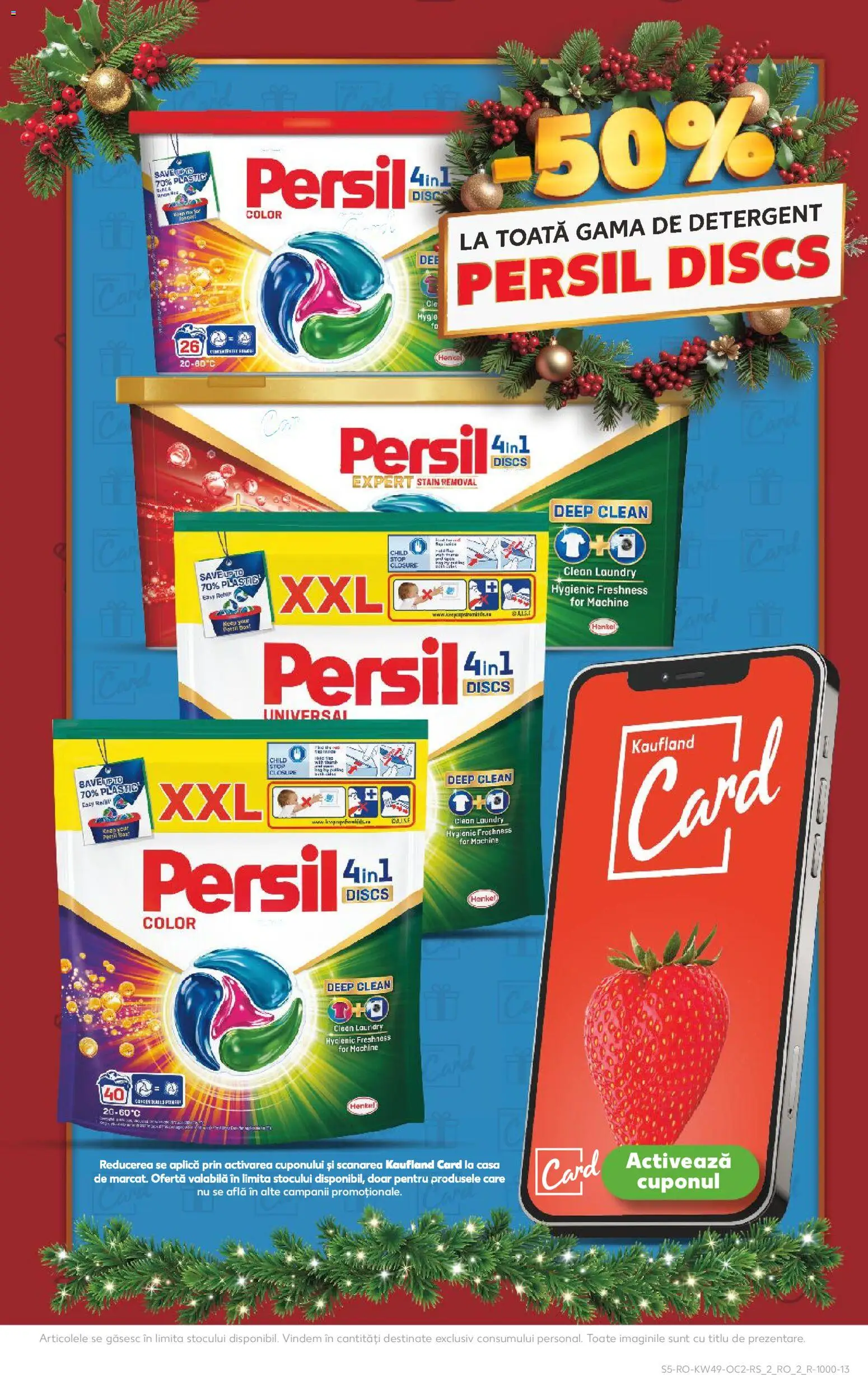 Kaufland RO akciós ujság - amely érvényes a következő dátumtól: 03.12.2025 | Oldal: 5 | Termékek: Persil