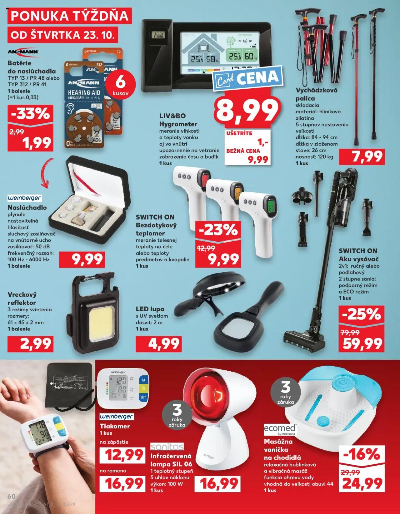 Nové Kaufland akcie – leták je platný od 23.10.2025 | Strana: 60 | Produkty: Monitor, Reflektor, Lampa, Bezdotykový teplomer