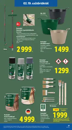 Lidl Akciós újság - amely érvényes a következő dátumtól: 19.02.2026 | Oldal: 27 | Termékek: Parkside, Játékok, Kosár