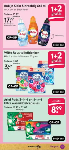 Etos - Folder - Voorbeeld van een folder van Etos, geldig van 22.12.2025 | Pagina: 35 | Producten: Robijn, Kan, Toilet, Was