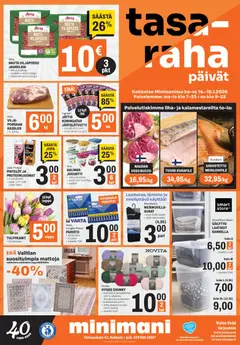 Minimani-mainoslehti voimassa 14.01.2026 alkaen