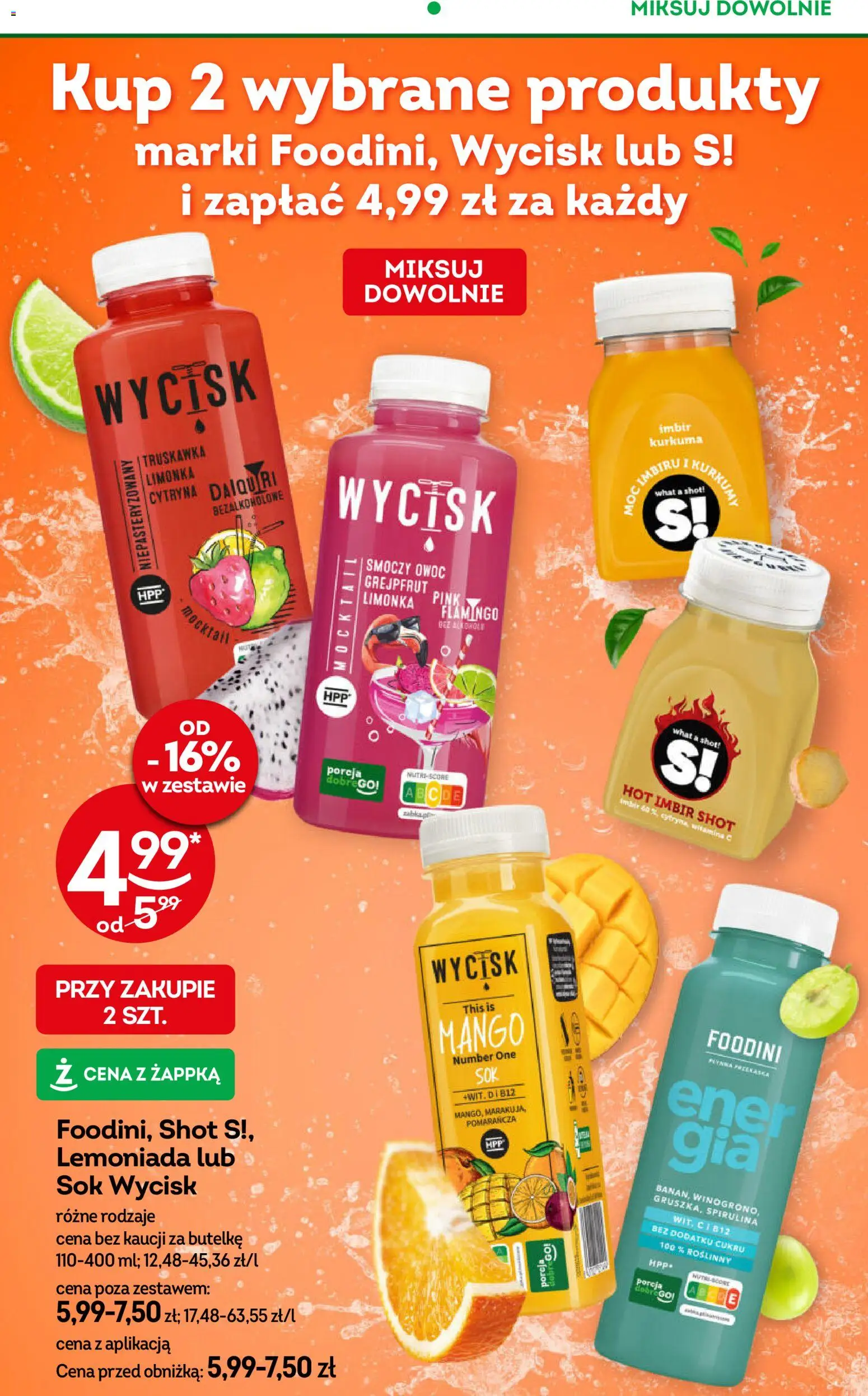 Żabka Gazetka od 25.02.2026 | Strona: 62 | Produkty: Winogrono, Smoczy owoc, Sok, Grejpfrut