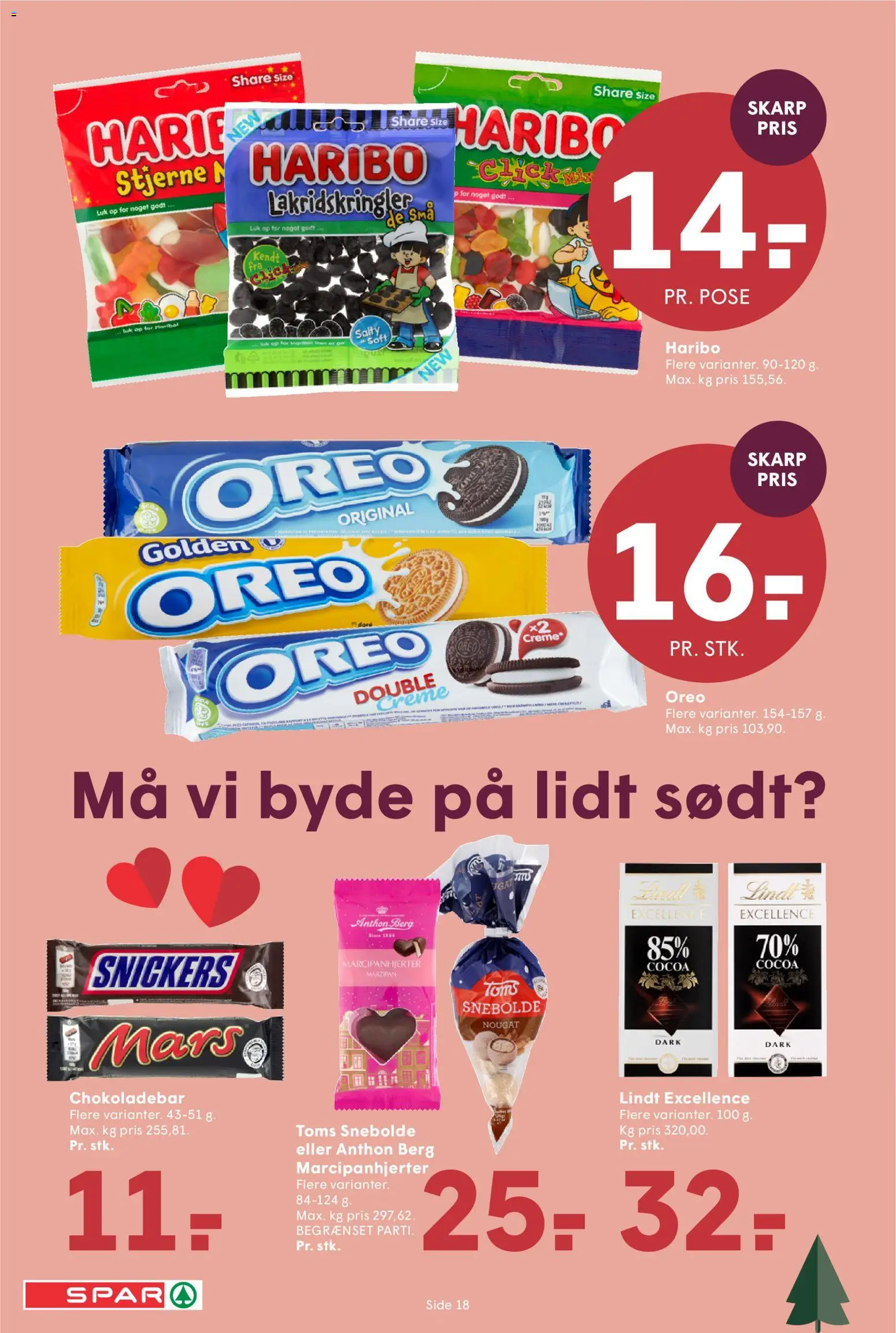 Spar tilbudsavis – gyldig fra 05.12.2025 | Side: 22 | Produkter: Creme, Nougat, Oreo