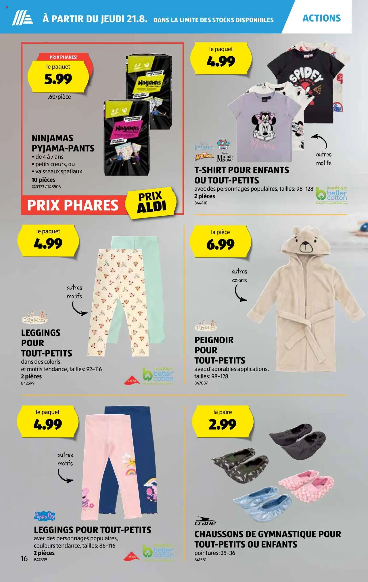 Aldi Prospectus ab 21.08.2025 | Seite: 17 | Produkte: Leggings