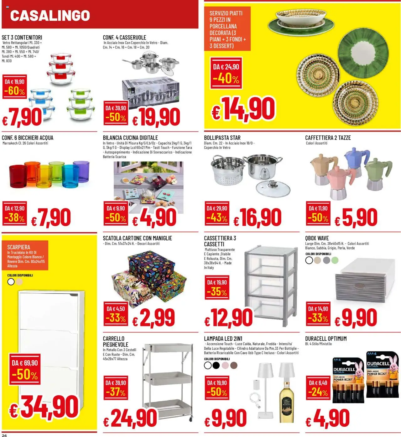 Volantino Famila del 09.10.2025 | Pagina: 24 | Prodotti: Adattatore, USB, Scarpiera, Cassettiera