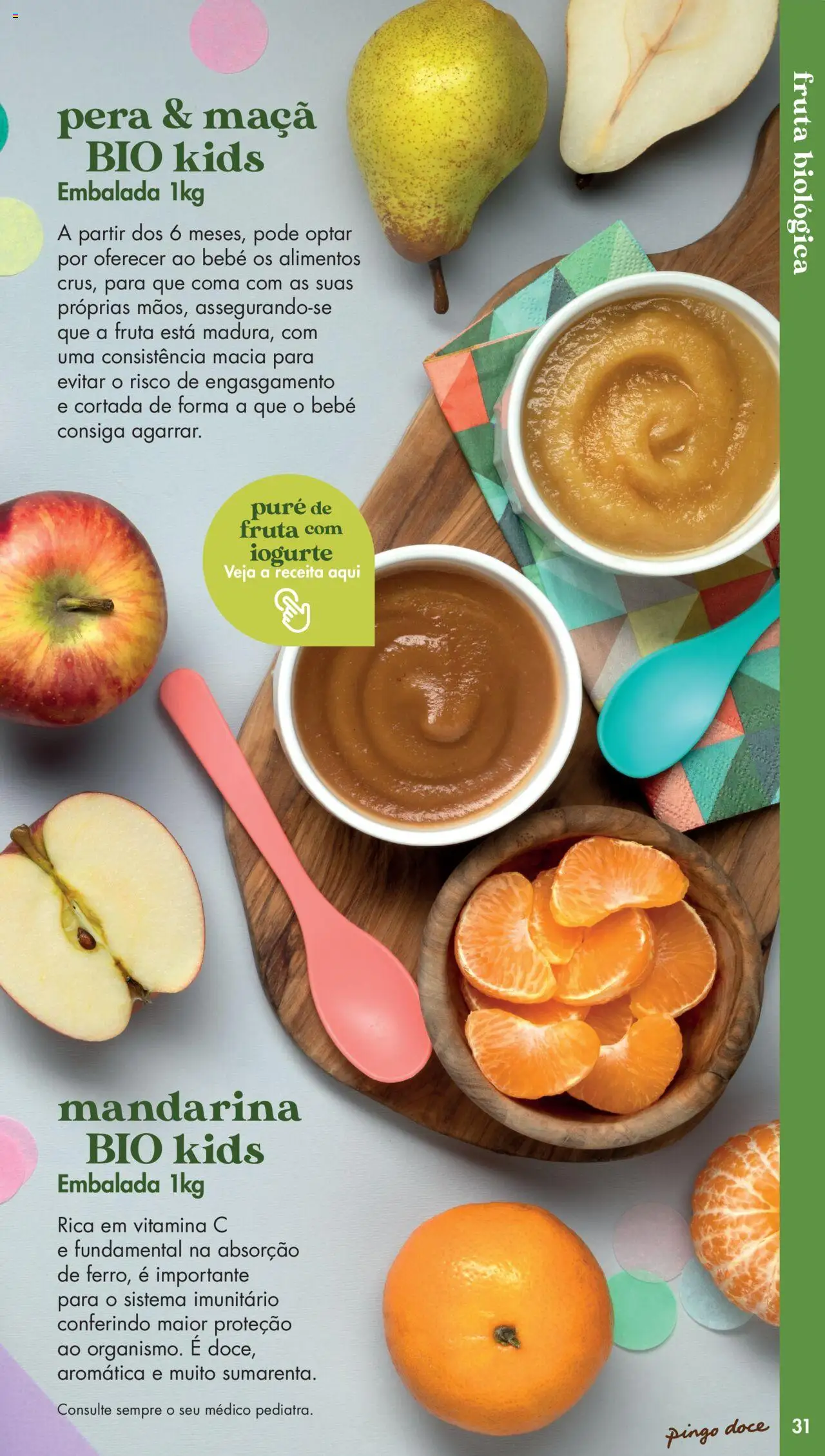 Pingo Doce - Catálogo Fruta e Legumes │ válido de 20.05.2025 | Página: 31 | Produtos: Iogurte, Maça, Vitamina c
