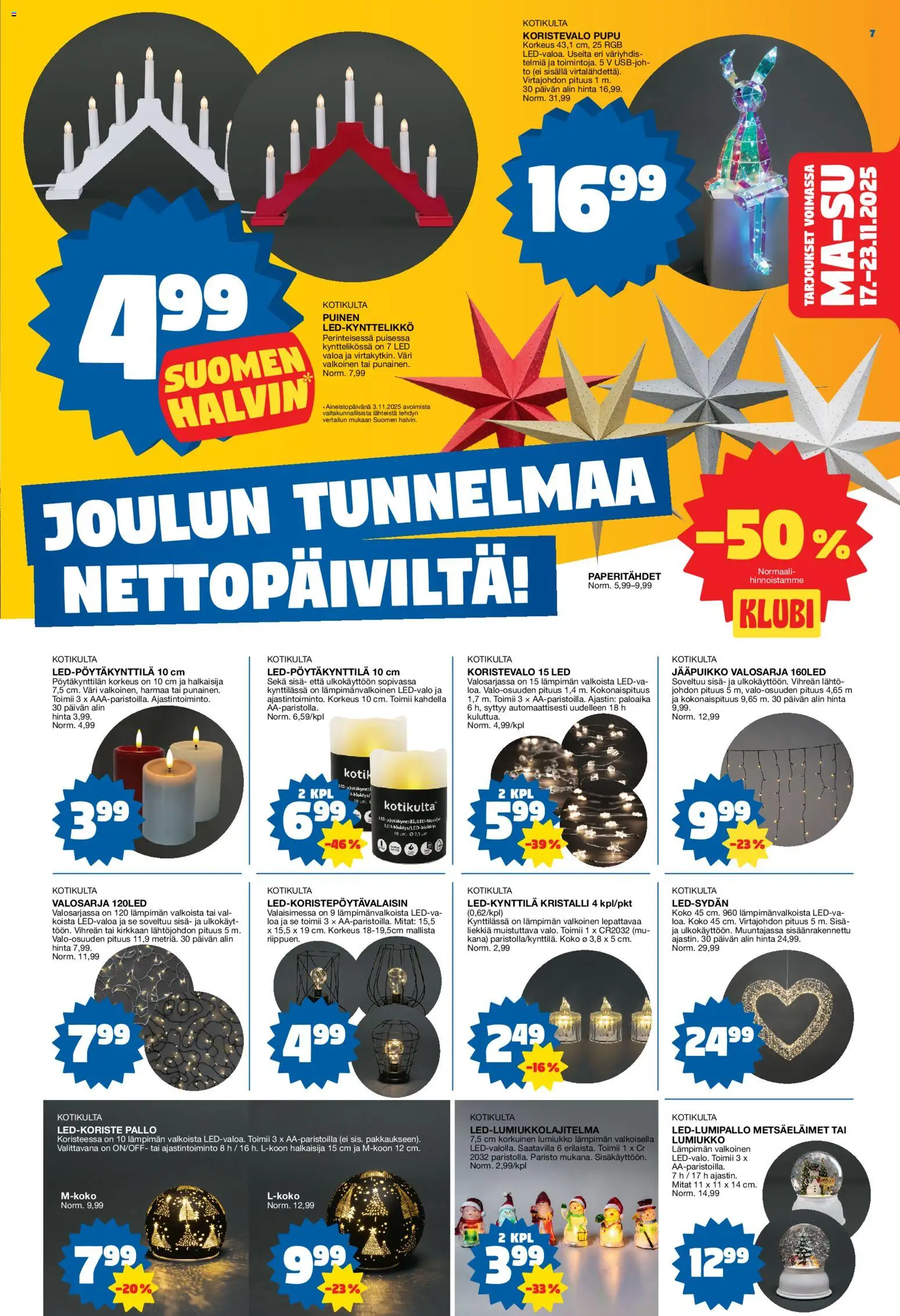Tokmanni - Black Friday – voimassa 17.11.2025 alkaen | Sivu: 7 | Tuotteet: Kana