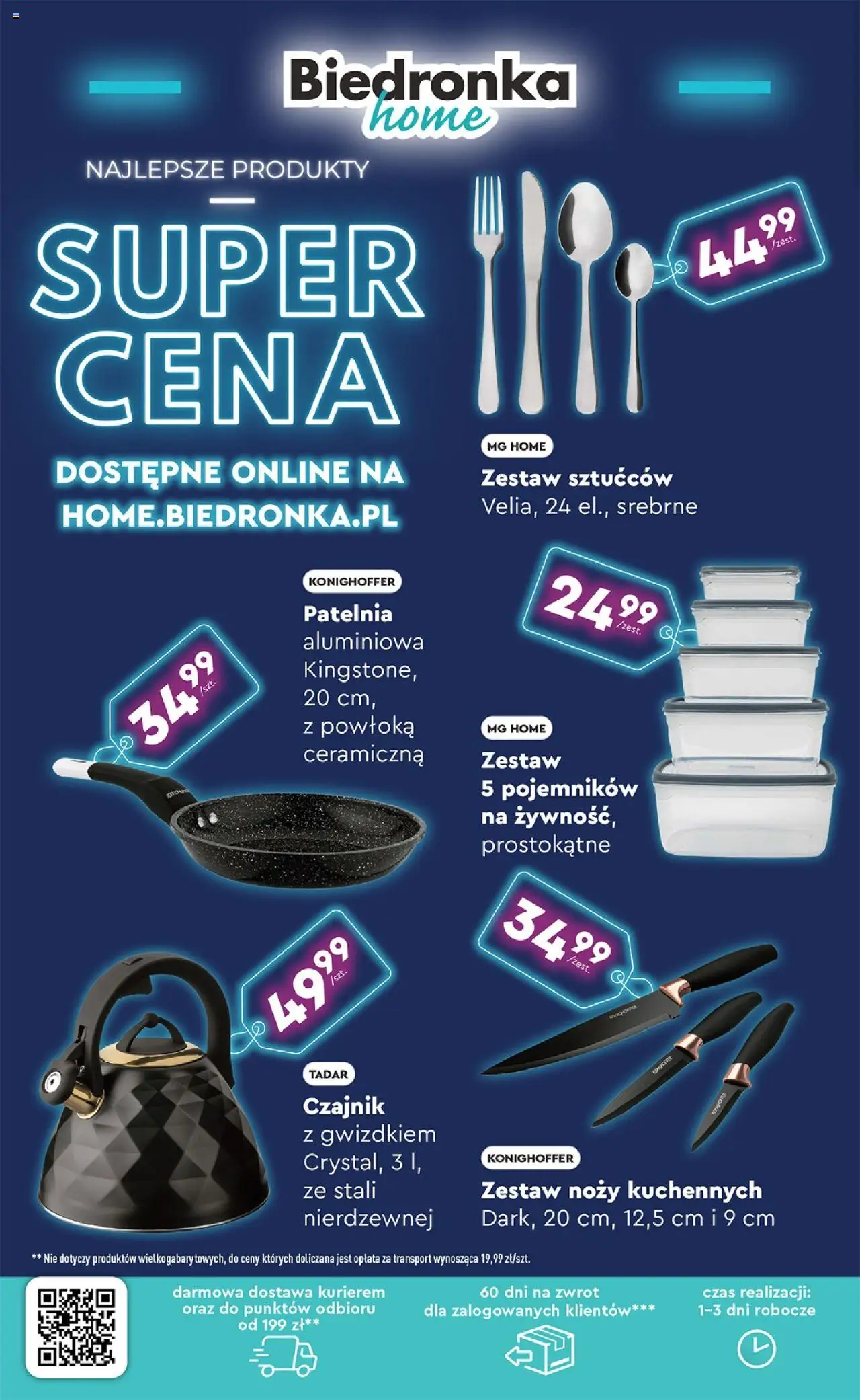 Biedronka gazetka - Hity i inspiracje od 06.10.2025 | Strona: 44 | Produkty: Czajnik, Patelnia