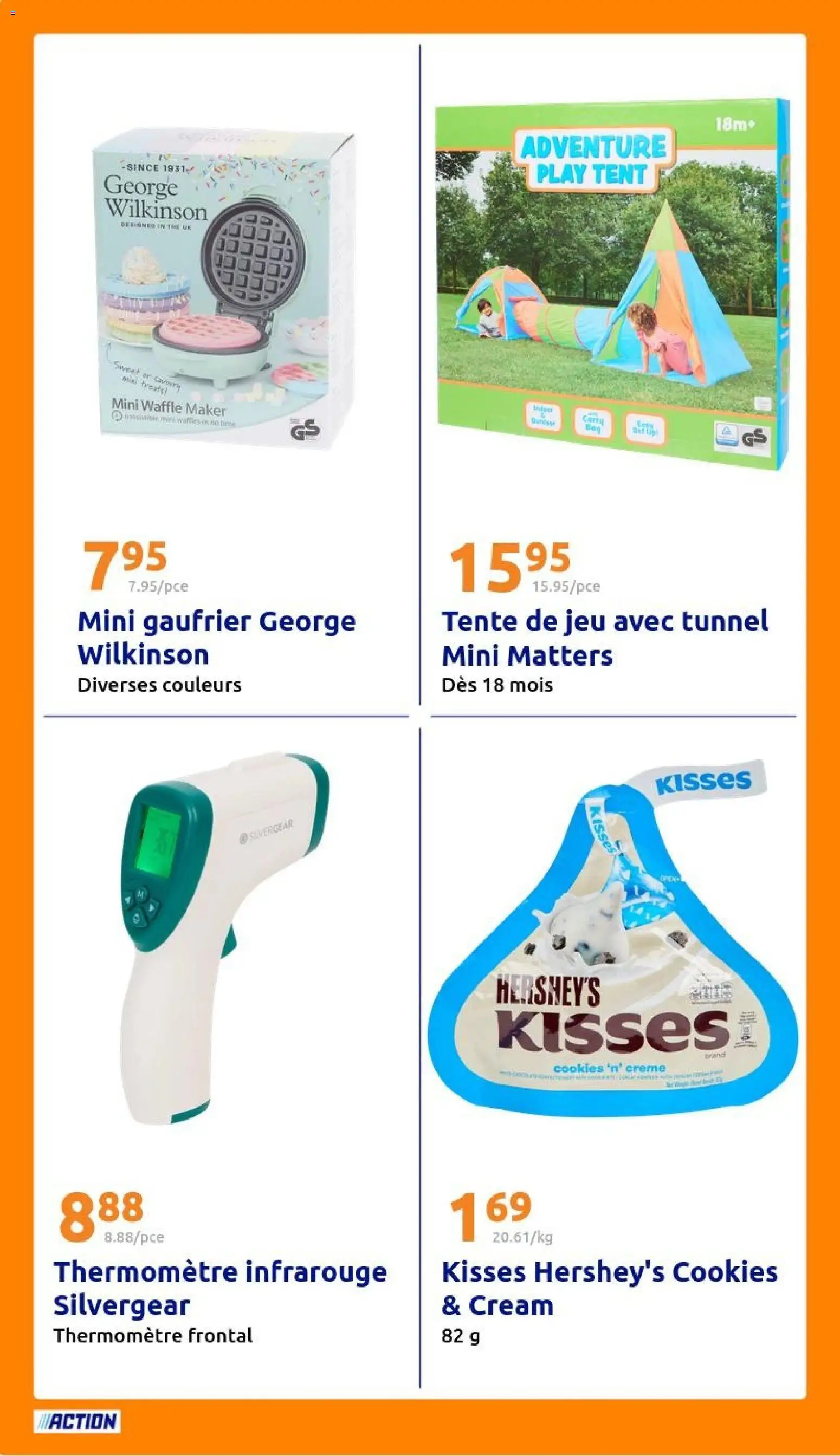 {H1} | Page: 24 | Produits: Tente, Gaufrier, Cookies, Crème