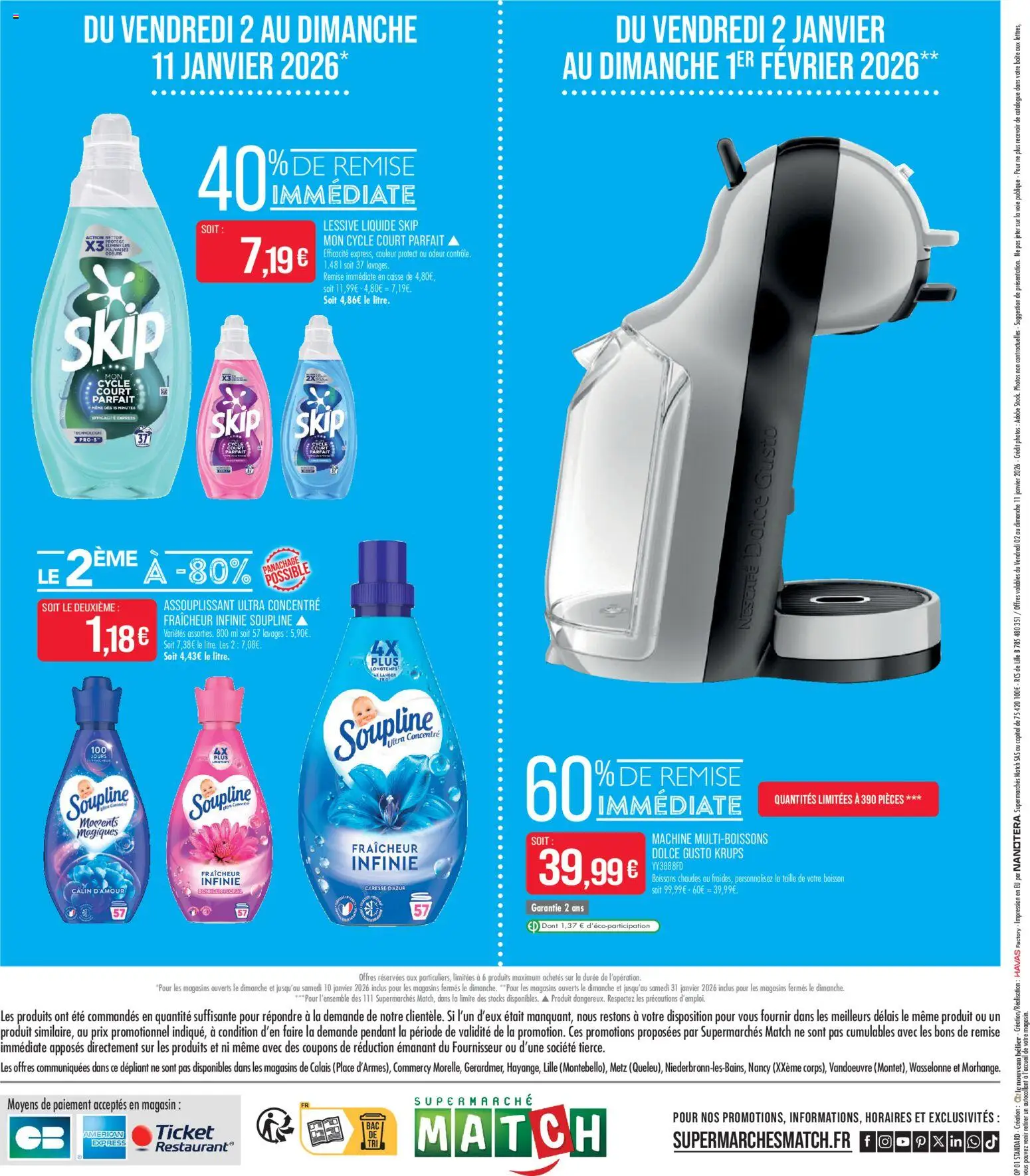 {H1} | Page: 16 | Produits: Dolce Gusto, Lessive liquide Skip, Krups, Lessive Liquide