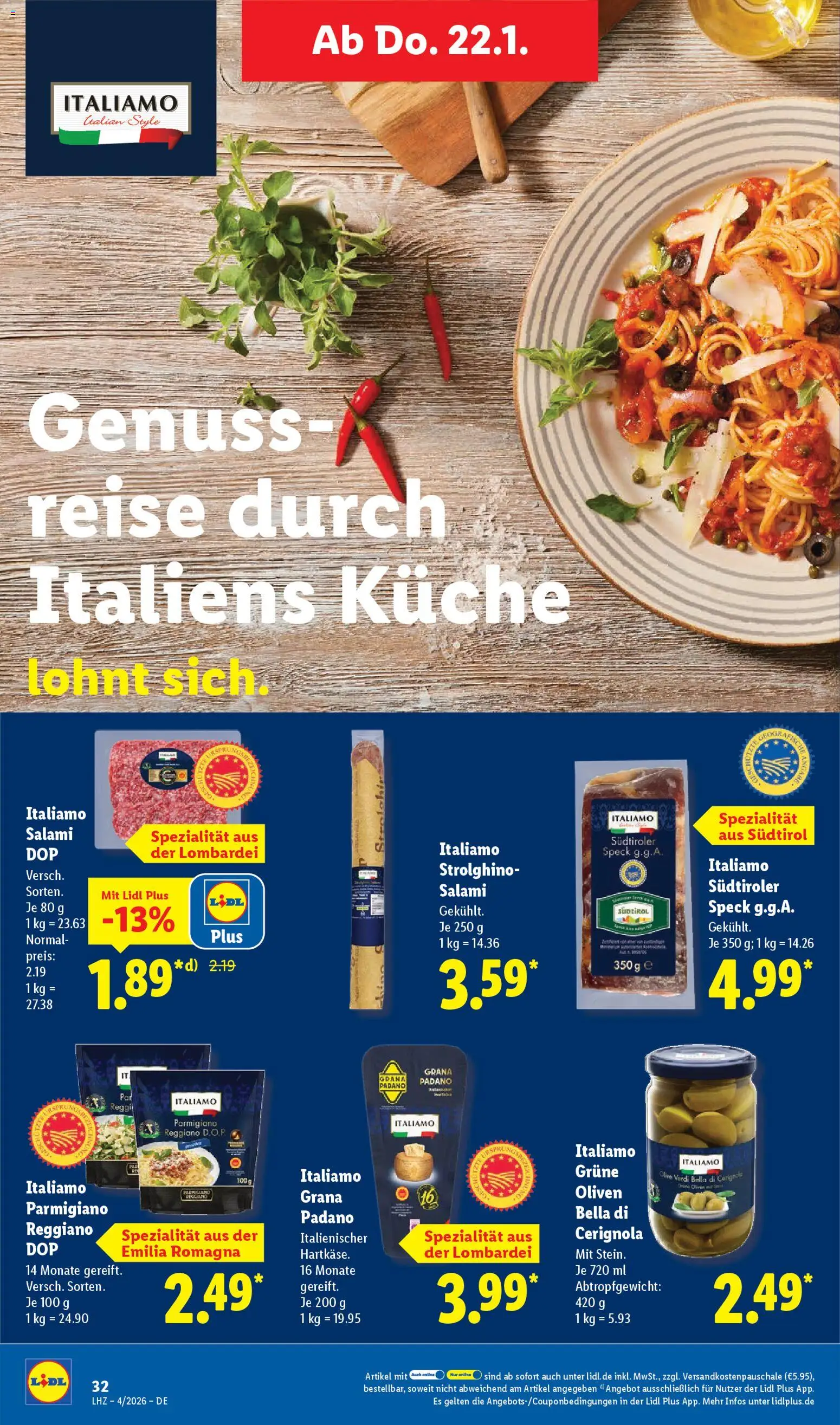 Lidl - Prospekt – gültig ab 19.01.2026 | Seite: 46 | Produkte: Küche, Salami