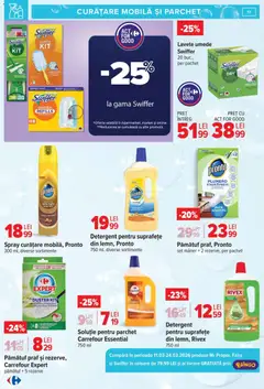 Ofertele Carrefour valabile de la 09.03.2026 | Pagină: 17 | Produse: Mâner, Parchet, Detergent, Lavete