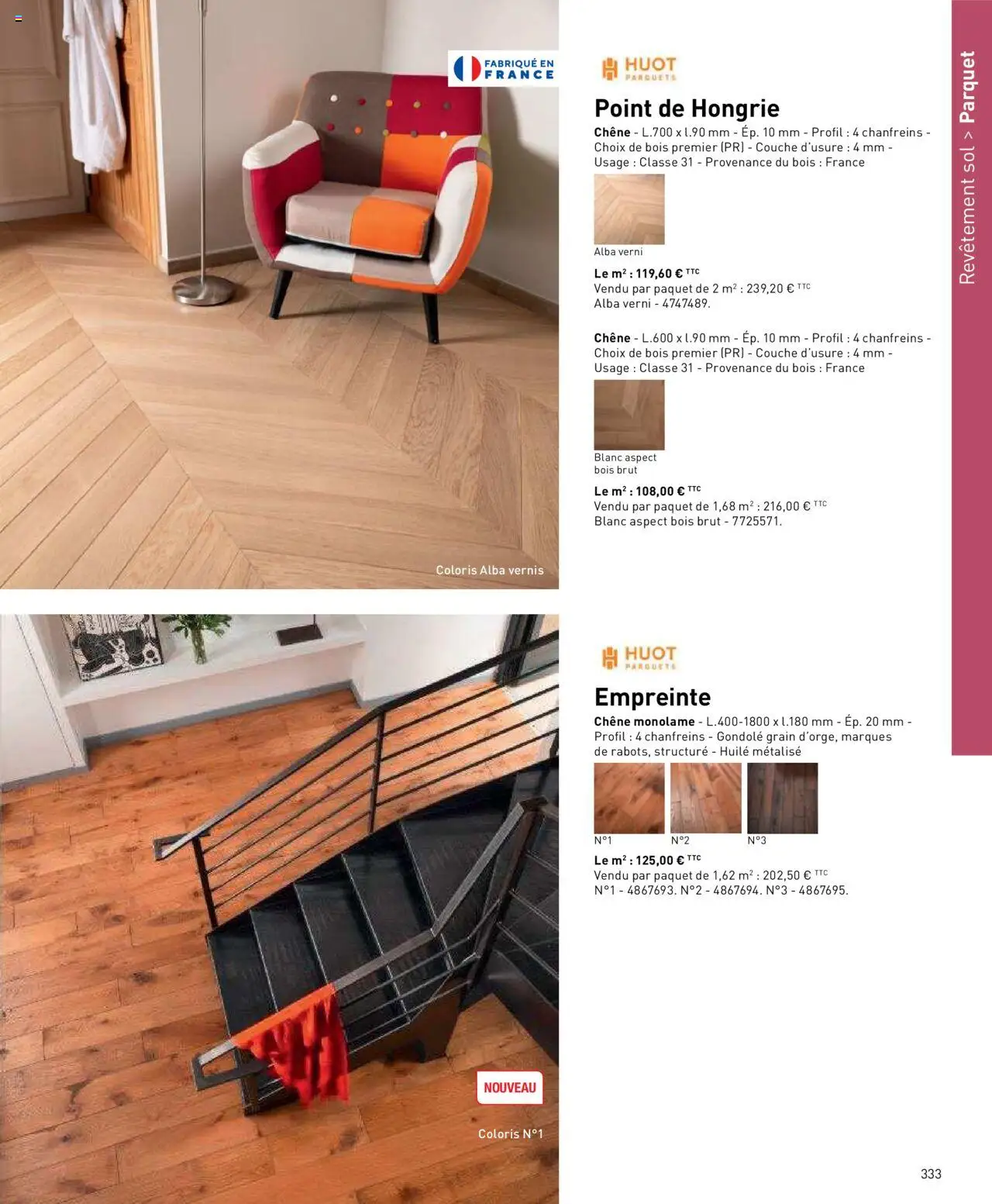  | Page: 333 | Produits: Parquet, Huile