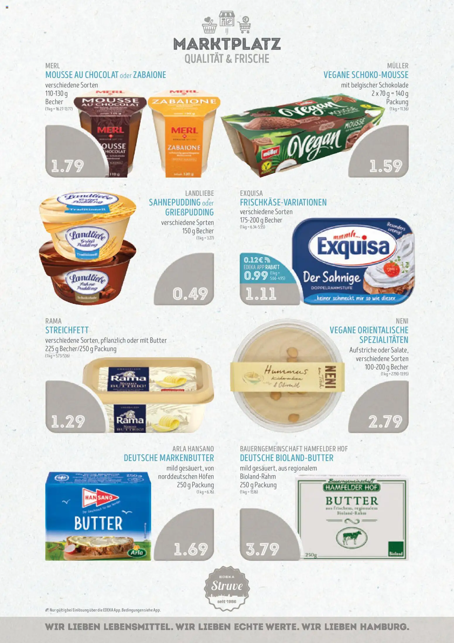 Edeka Struve Prospekt 	 – gültig ab 03.11.2025 | Seite: 6 | Produkte: Rama, Butter, Schokolade, Exquisa
