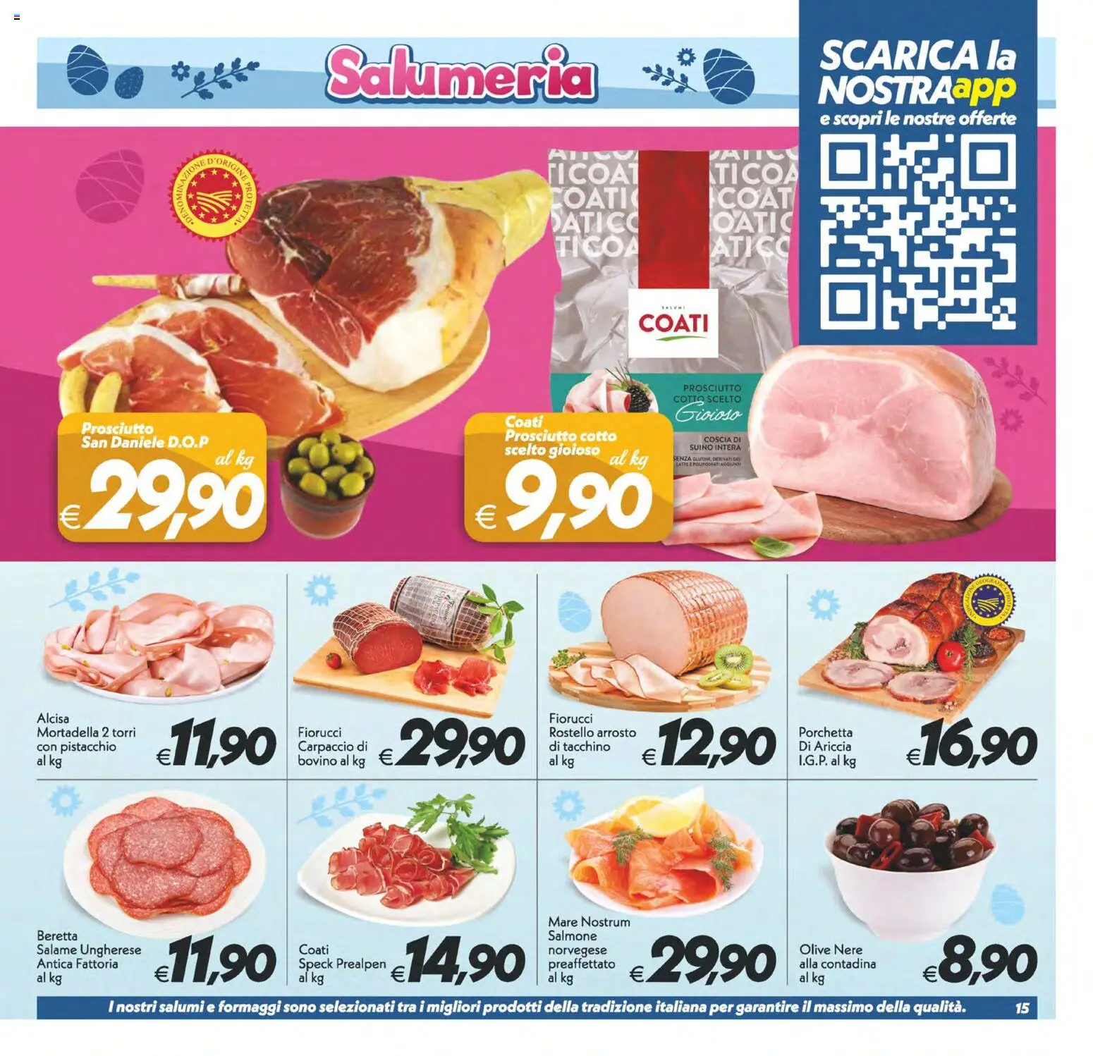 Volantino SuperConveniente del 27.03.2026 | Pagina: 15 | Prodotti: Bovino, Porchetta, Salmone, Suino