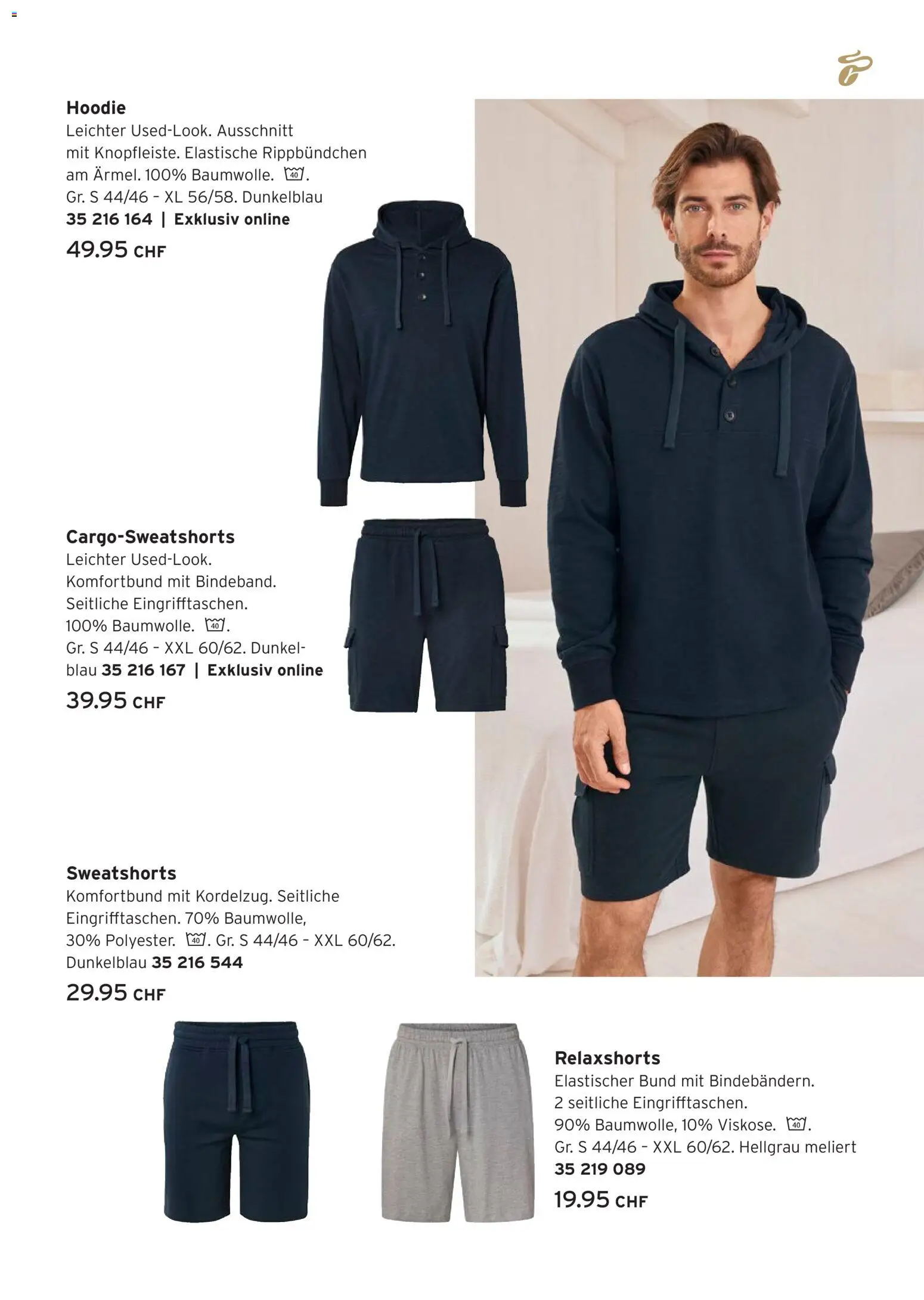 Tchibo aktionen Comfort – gültig ab 21.04.2026 | Seite: 23 | Produkte: Sweatshorts, Hoodie