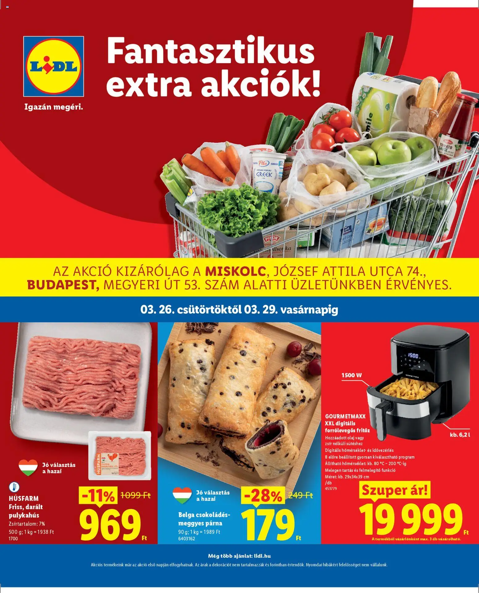 Lidl akciós ujság - amely érvényes a következő dátumtól: 26.03.2026 | Oldal: 1