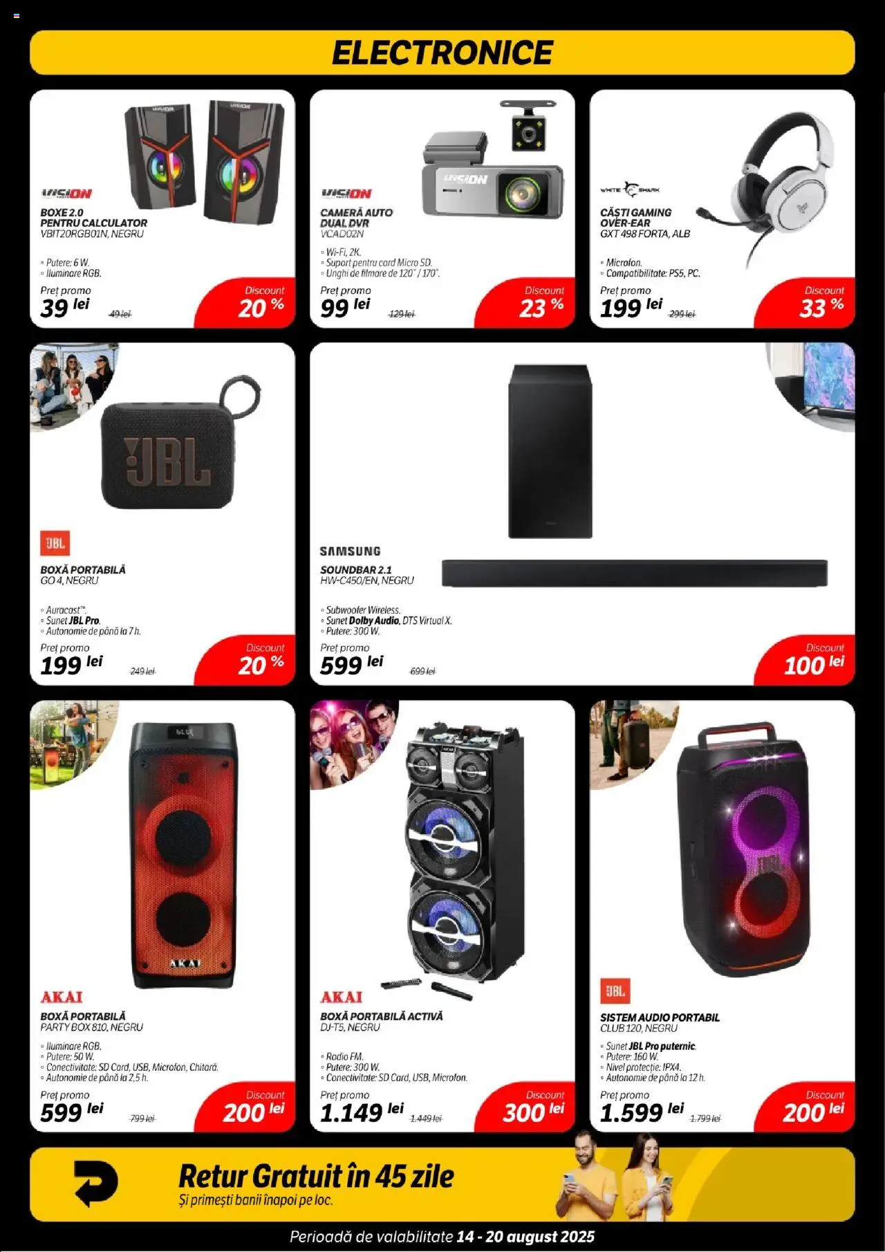 Catalog Flanco – valabil de la 14.08.2025 | Pagină: 13 | Produse: Soundbar, Radio, Cameră, Calculator