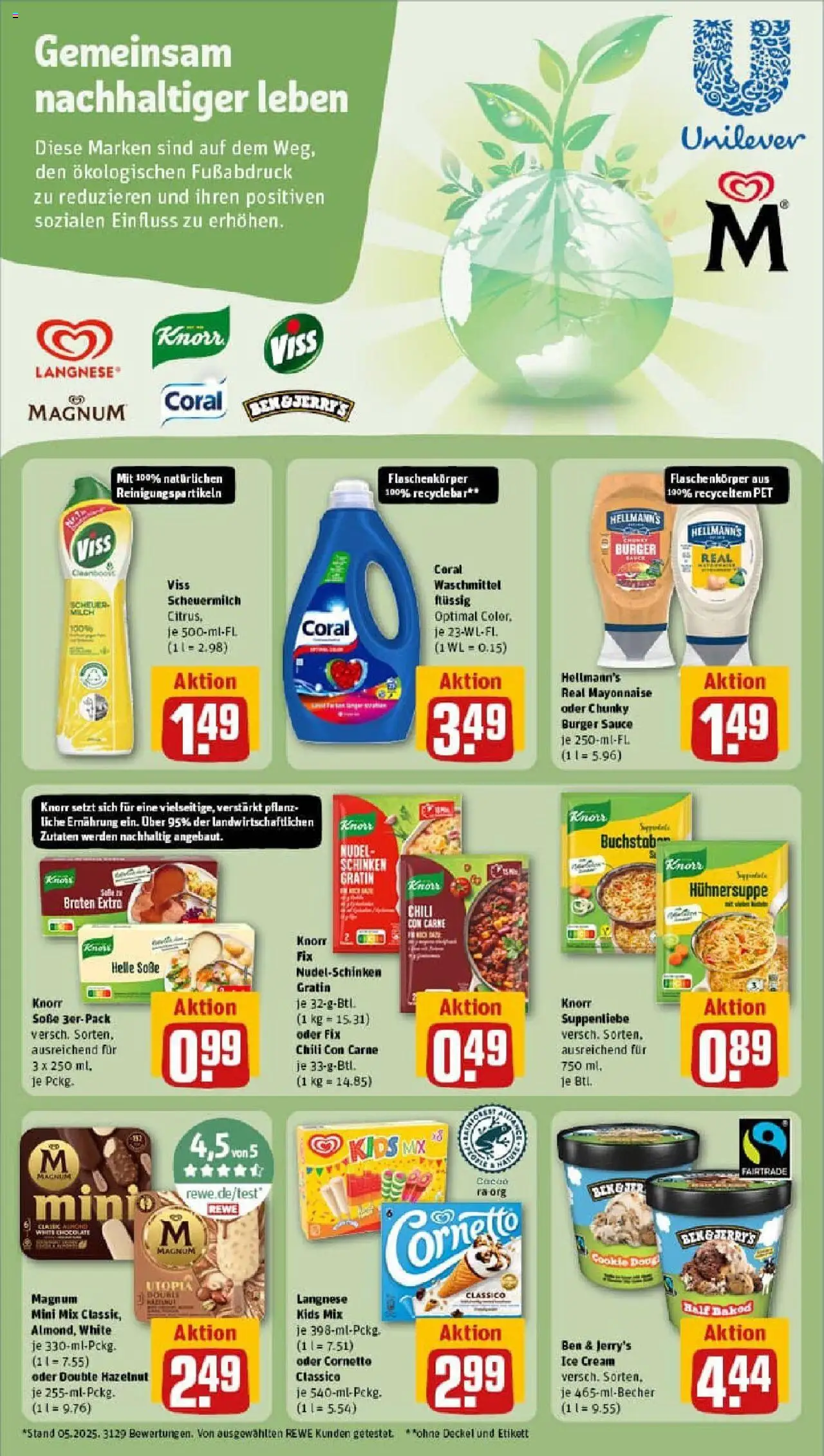 Rewe prospekt Holzwickede	 - gültig ab dem 17.08.2025 | Seite: 23 | Produkte: Langnese, Ben & Jerry's, Waschmittel, Chili
