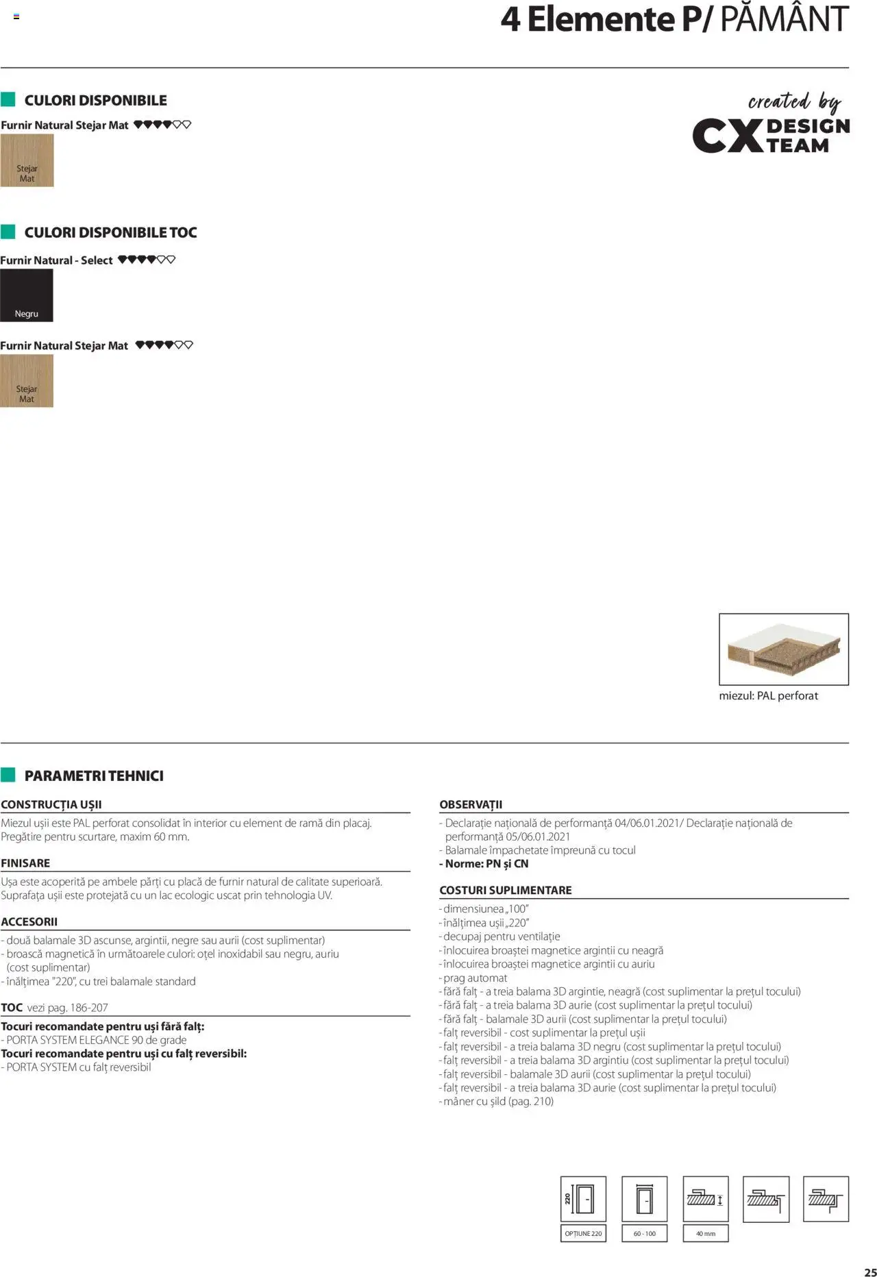 Catalog Proges – valabil de la 01.05.2025 | Pagină: 25 | Produse: Mâner, Ușă