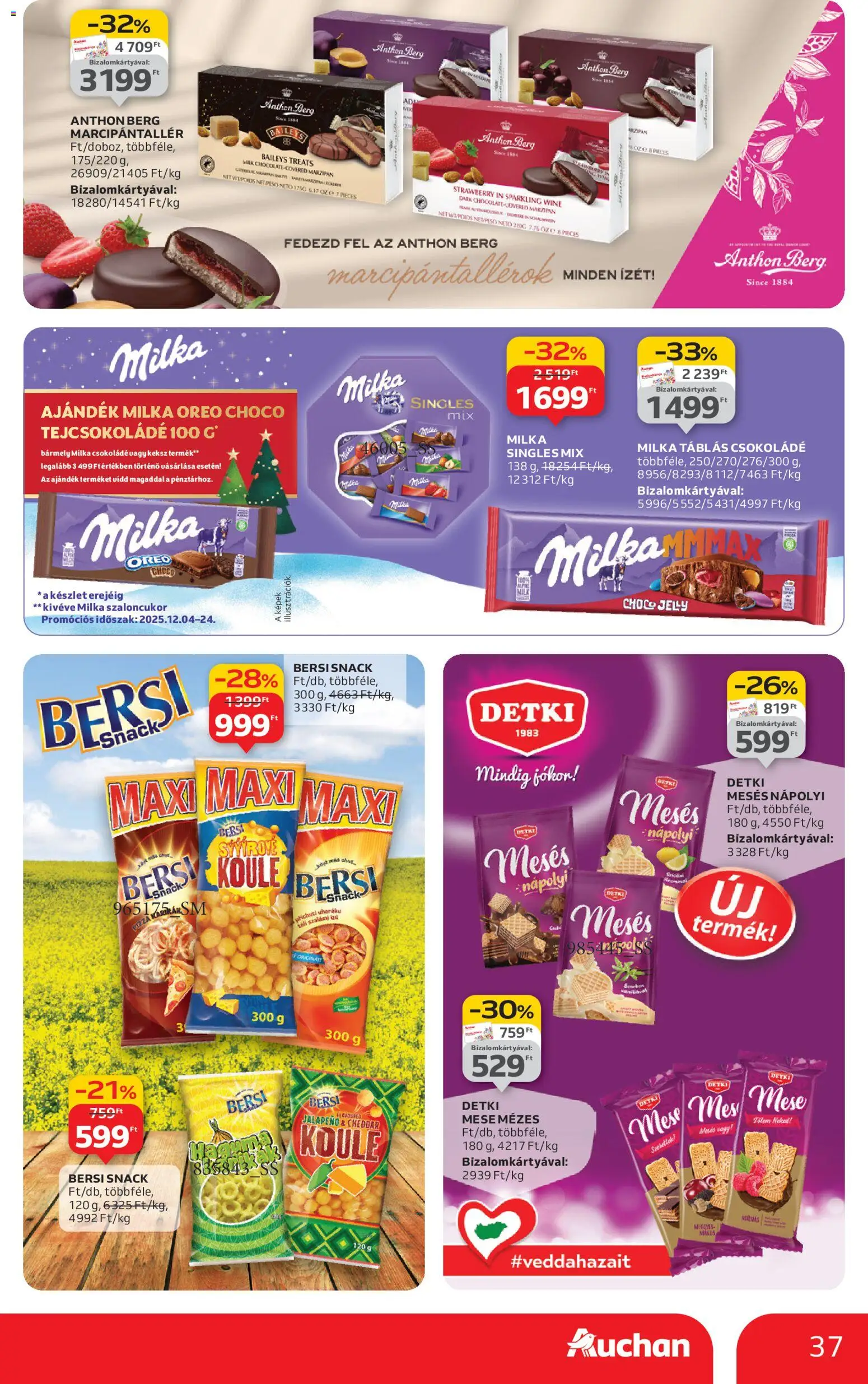 Auchan akciós ujság - amely érvényes a következő dátumtól: 04.12.2025 | Oldal: 37