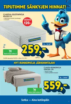 Sotka-mainoslehti voimassa 01.10.2025 alkaen | Sivu: 3 | Tuotteet: Runkopatja