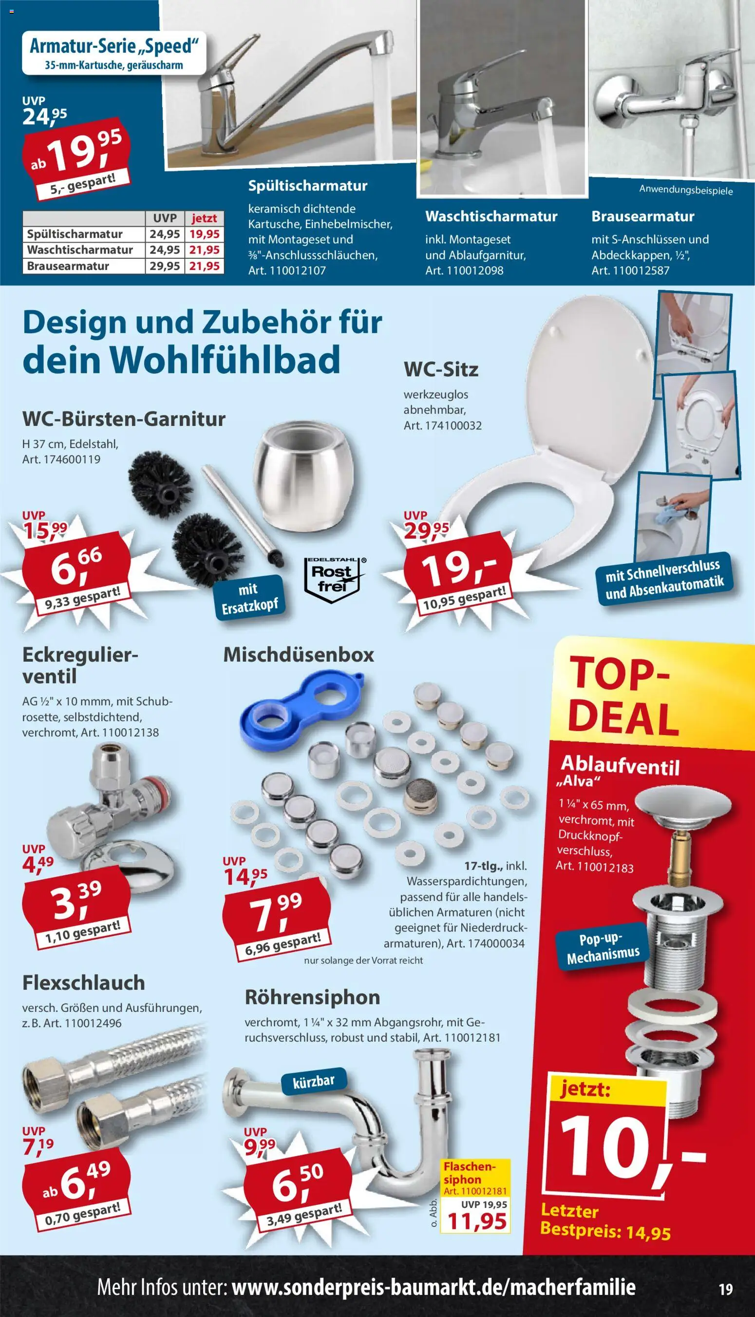 Sonderpreis Baumarkt Prospekt 	 – gültig ab 25.04.2026 | Seite: 19 | Produkte: Top