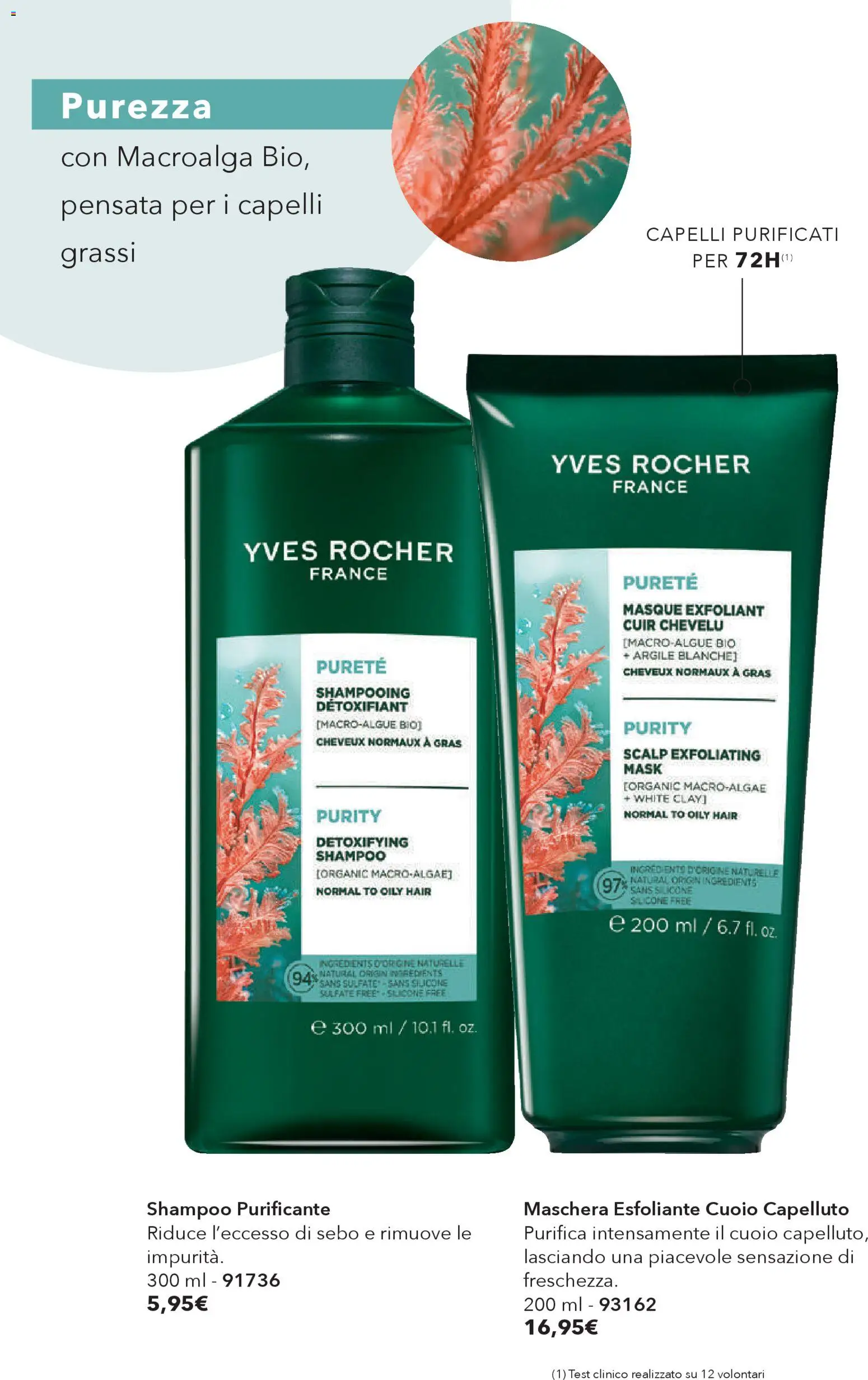 Volantino Yves Rocher del 30.01.2026 | Pagina: 50 | Prodotti: Shampoo, Maschera, Silicone