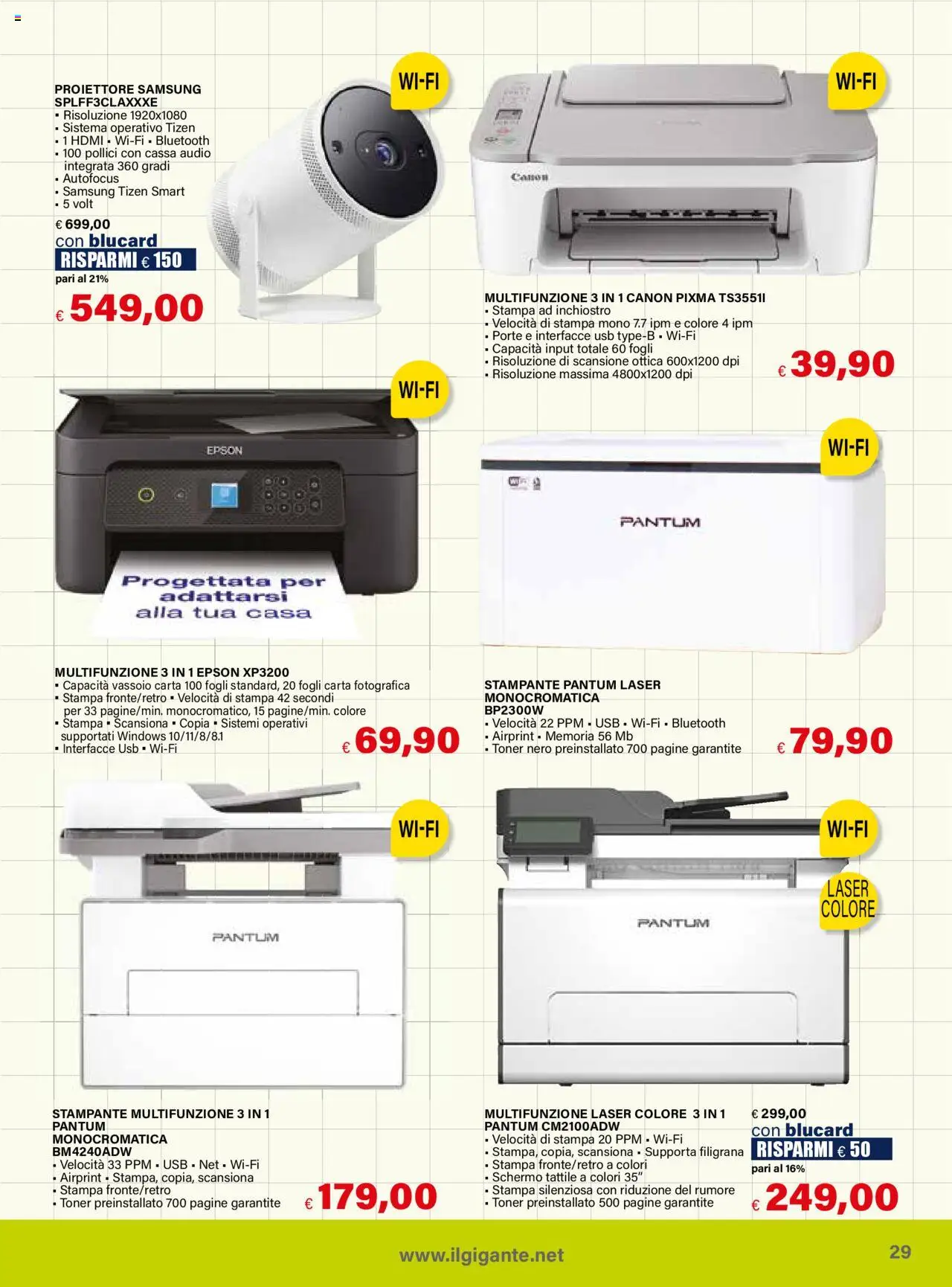 Volantino Il Gigante del 18.08.2025 | Pagina: 29 | Prodotti: Stampante, USB, Toner, Stampa