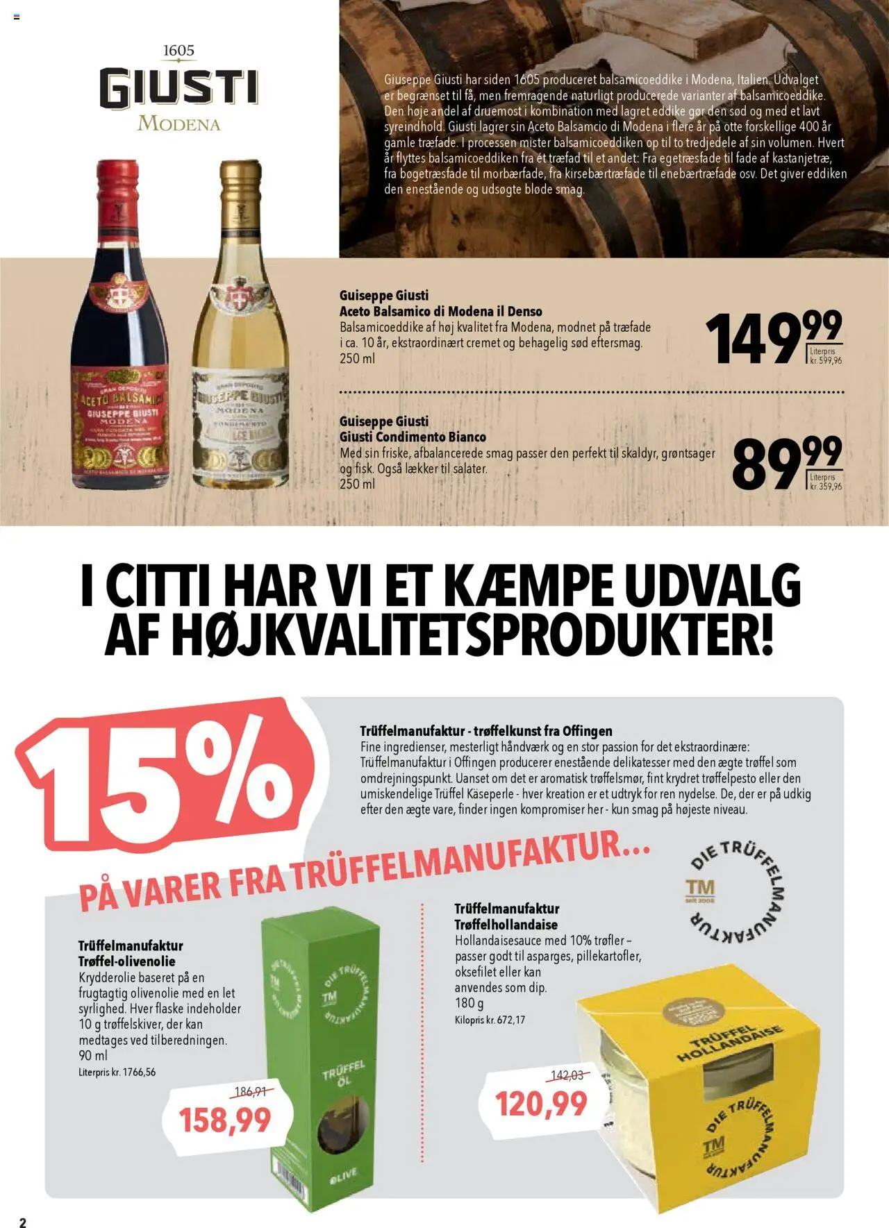 CITTI Markt Dänemark-Werbung – gültig ab 08.10.2025 | Seite: 2 | Produkte: Balsamico