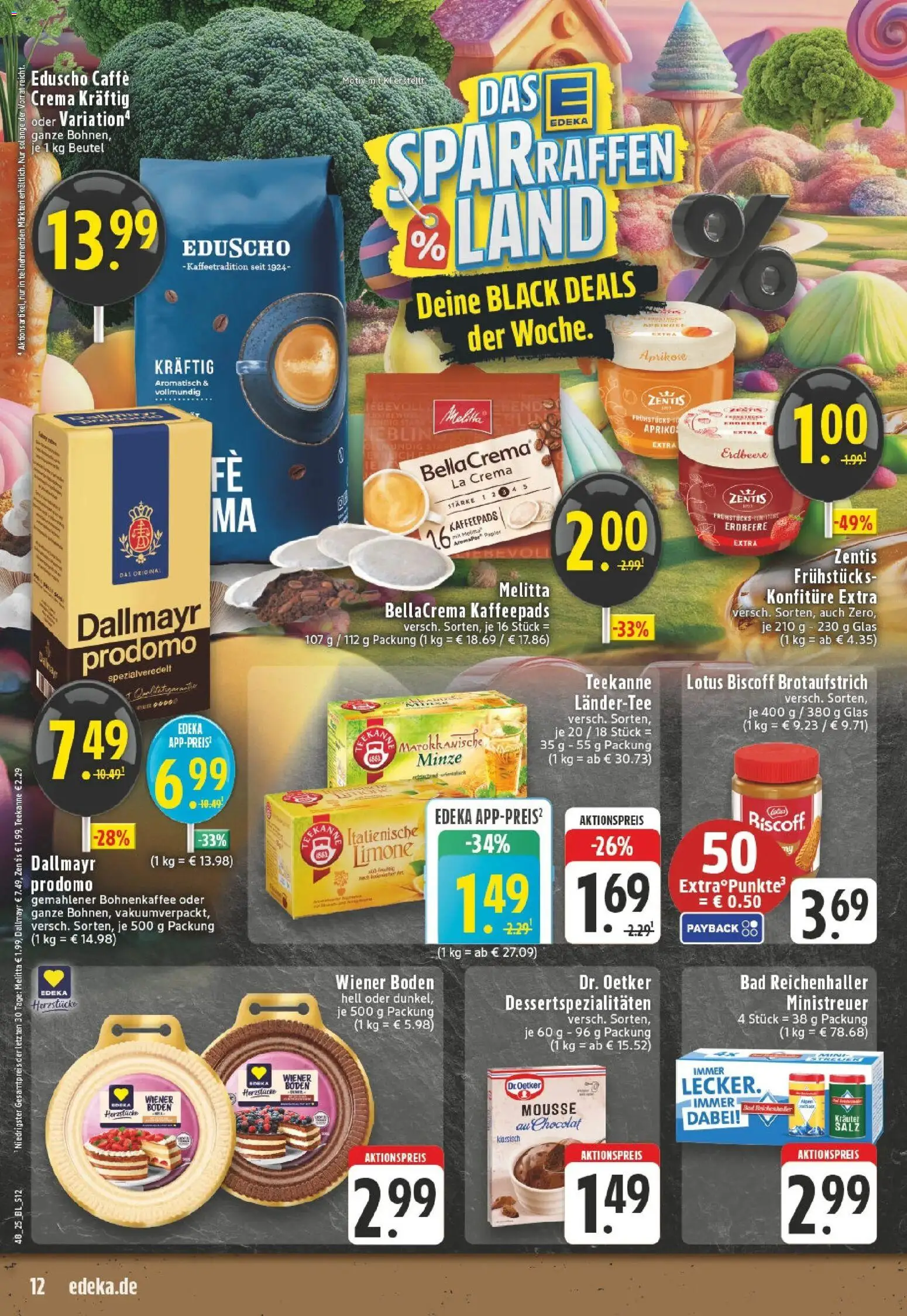 Edeka prospekt Hennef - Uckerath	 – gültig ab 23.11.2025 | Seite: 12 | Produkte: Melitta, Bad, Salz, Teekanne