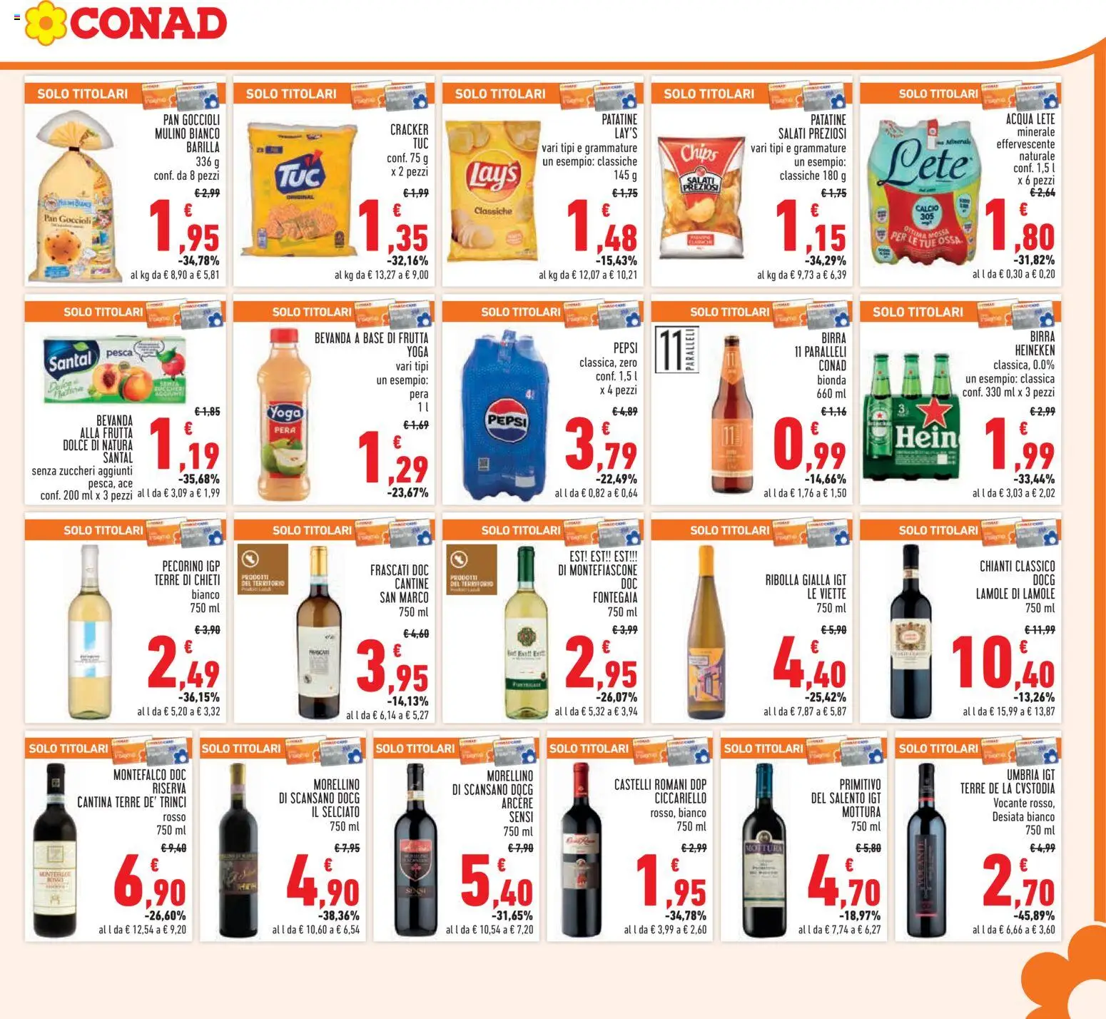 Volantino Conad del 19.11.2025 | Pagina: 17 | Prodotti: Acqua Lete, Frutta, Pesca, Heineken