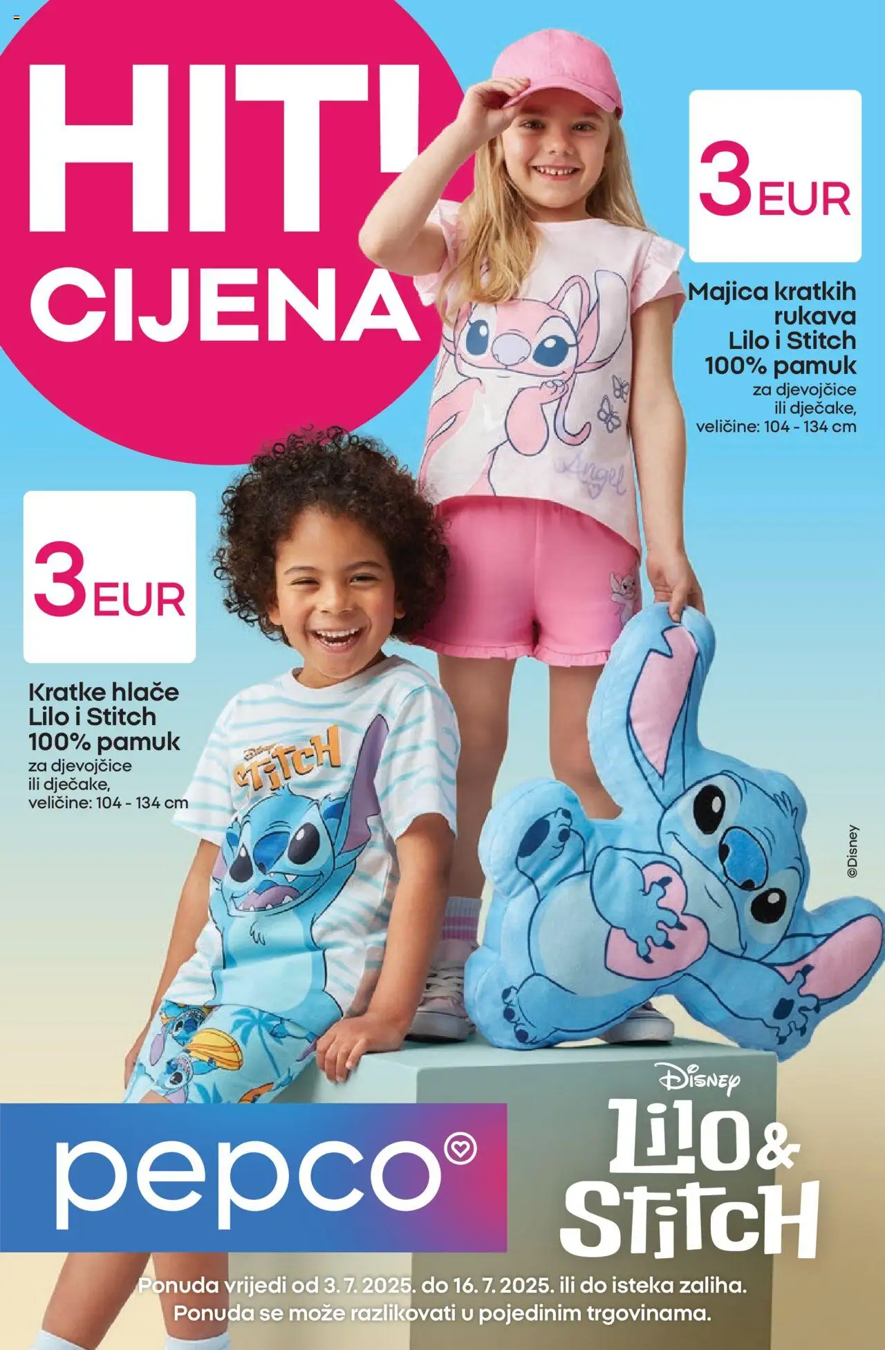 Pepco katalog | vrijedi od 03.07.2025 | Stranica: 1 | Proizvodi: Majica, Hlače, Kratke hlače
