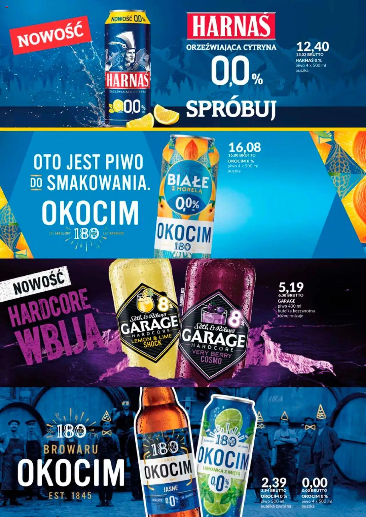 Eurocash Gazetka - Katalog Alkoholowy od 01.10.2025 | Strona: 54 | Produkty: Cytryna, Mięta, Harnaś, Piwo